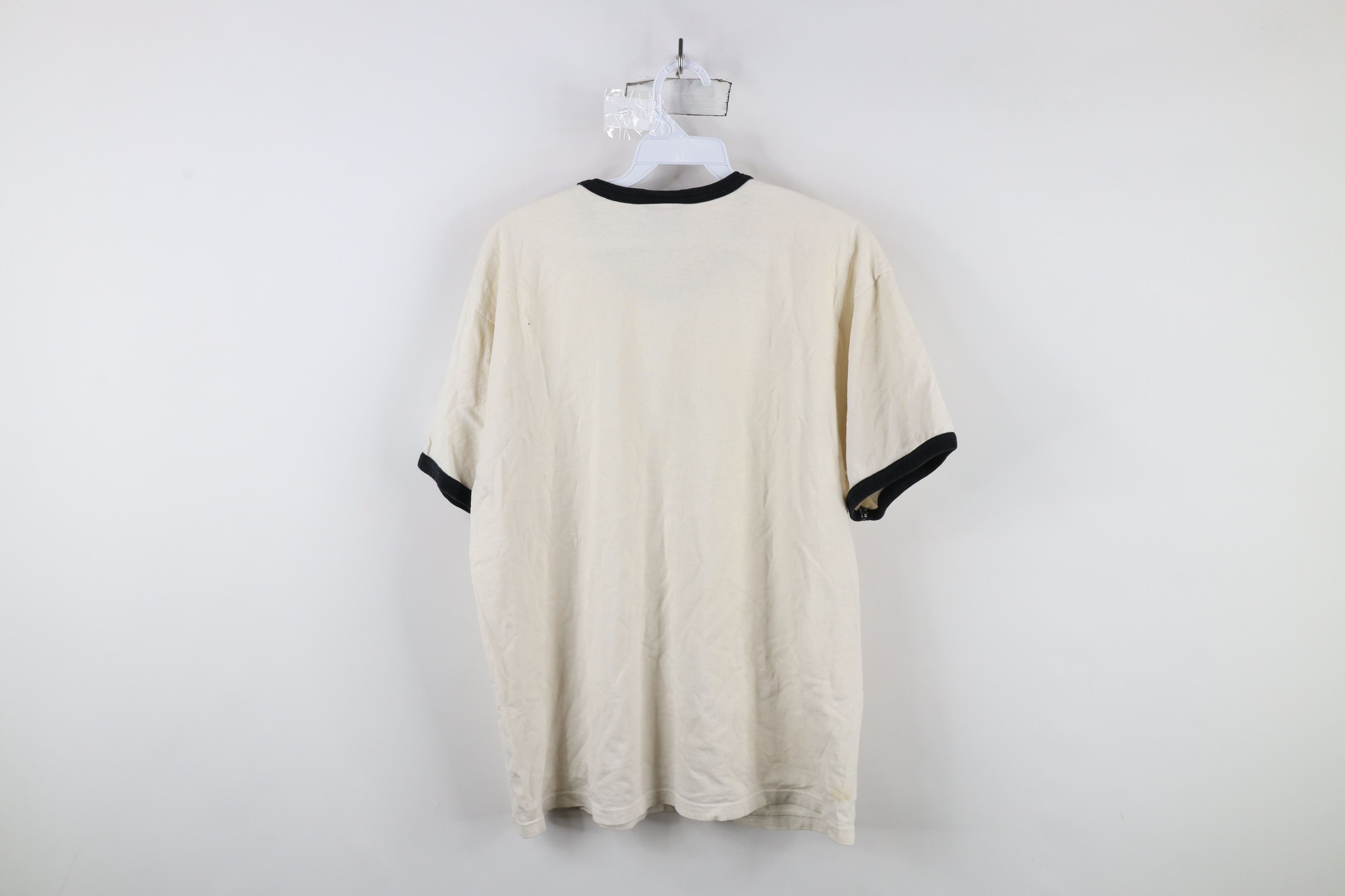 Nike × Vintage Vintage Nike Air Travis Scott Big Swoosh Ringer T-Shirt Size US M / EU 48-50 / 2 - 12 Thumbnail