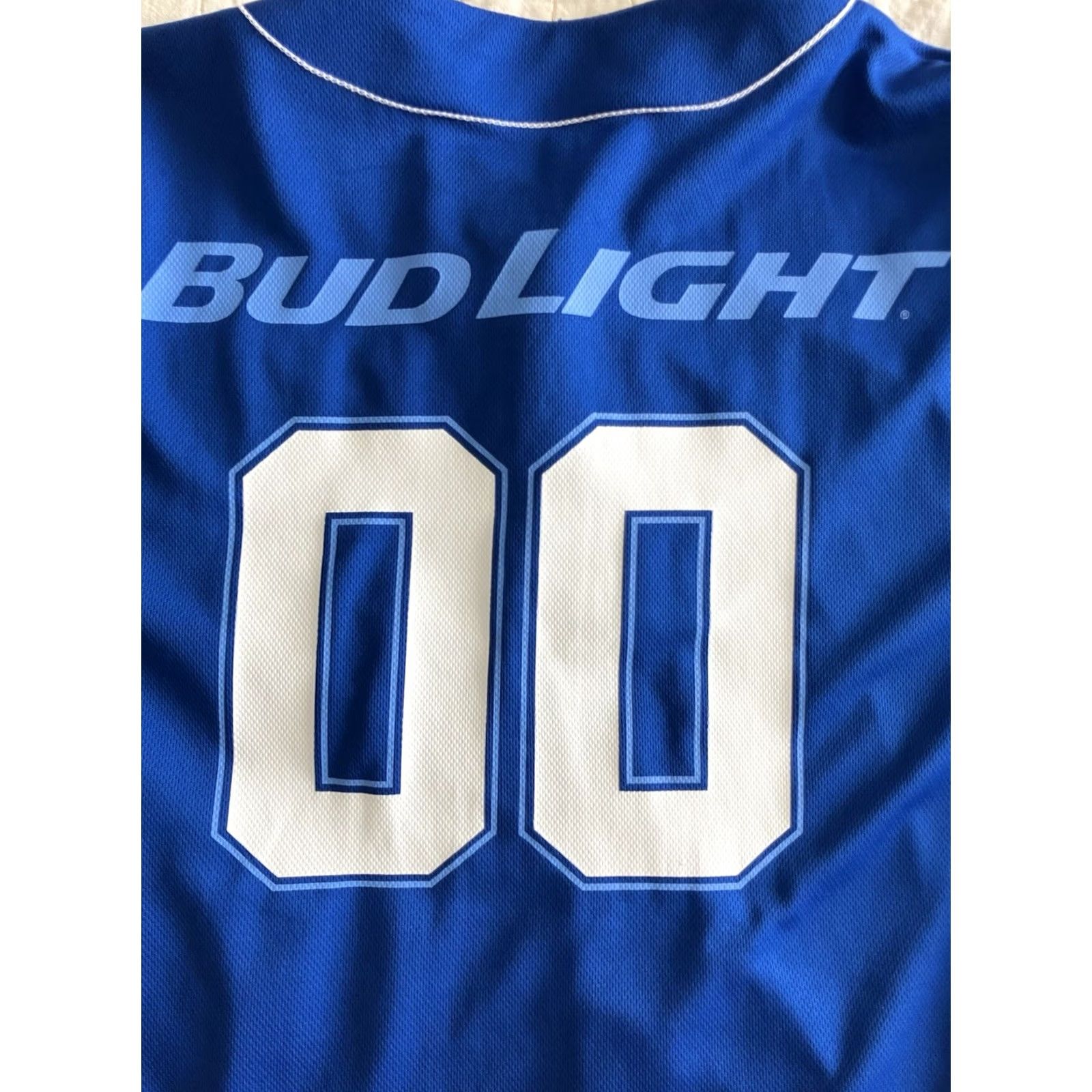 Budweiser VINTAGE Bud Lite Beer Baseball Jersey Budweiser Men’s S Retro Button Up Blue Size US S / EU 44-46 / 1 - 6 Thumbnail