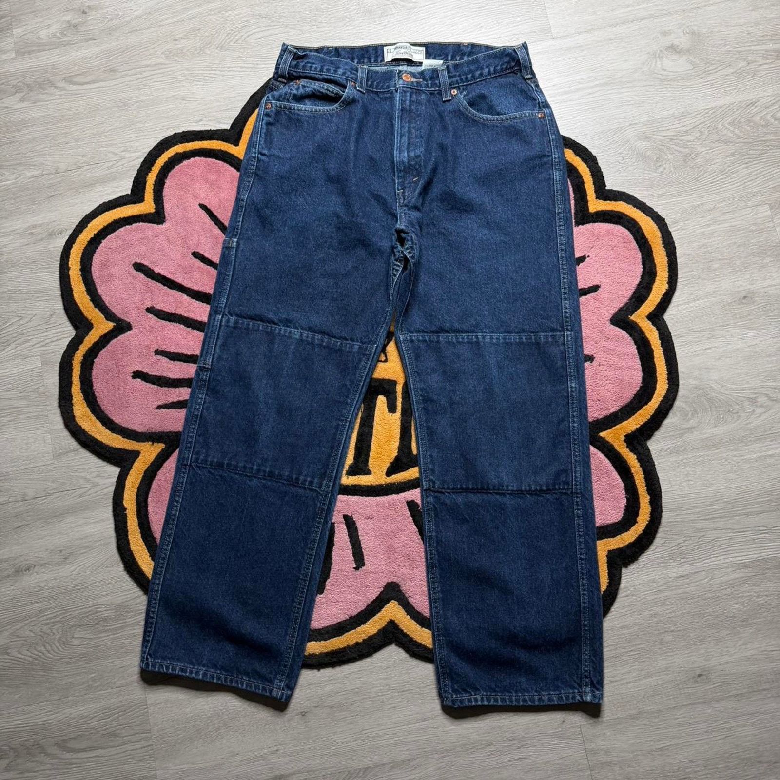 Levi's × Vintage Vintage Y2K Levi’s Strauss Workwear Double Knee Denim Jeans Size US 36 / EU 52 - 1 Thumbnail
