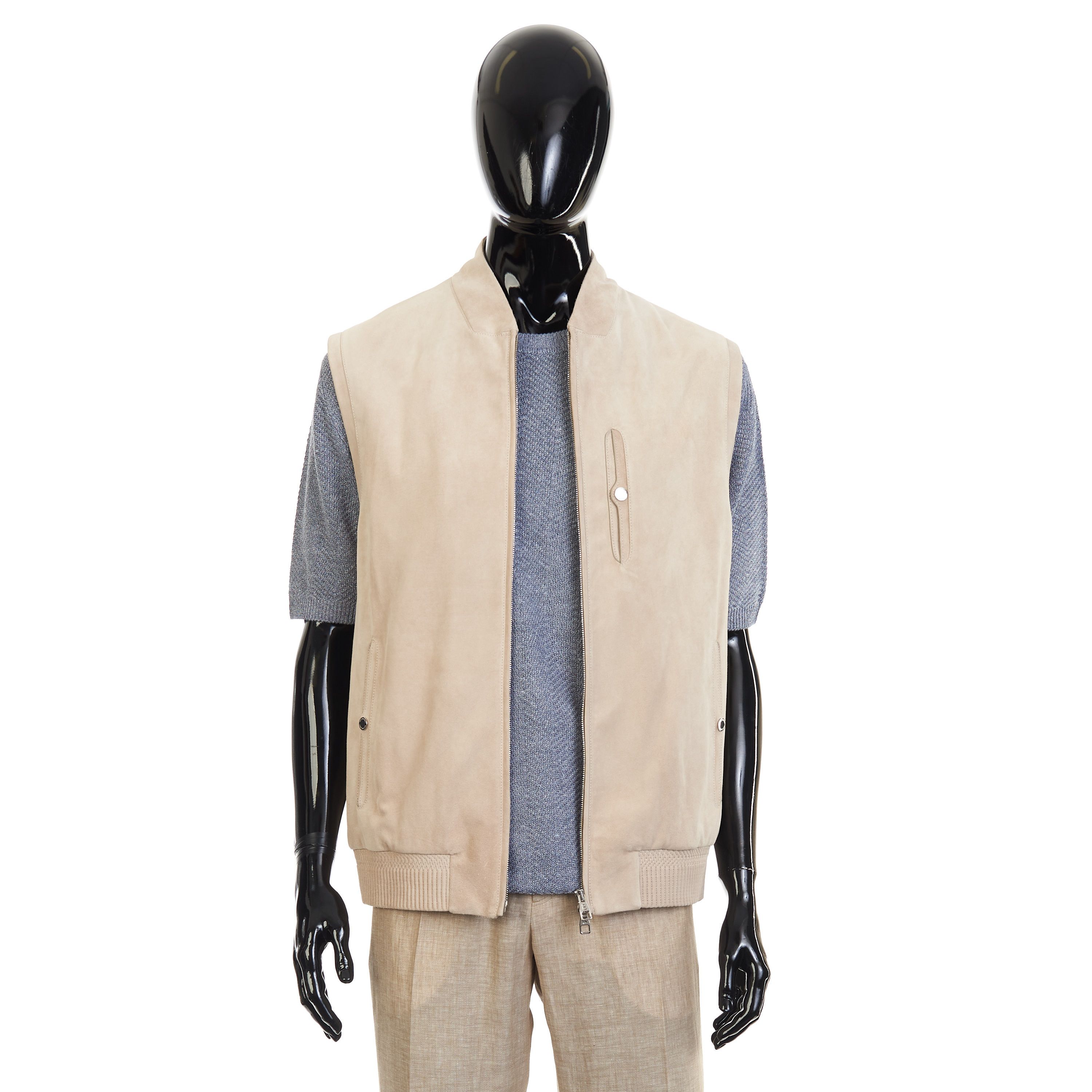 Other Brett Johnson Sand Brown Suede Gilet Vest Size US M / EU 48-50 / 2 - 1 Thumbnail