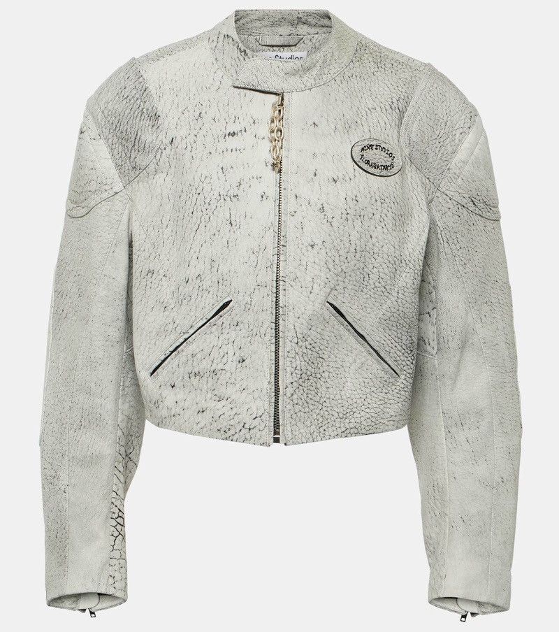 Acne Studios Acne Studios Cropped leather jacket Size XS / US 0-2 / IT 36-38 - 1 Thumbnail