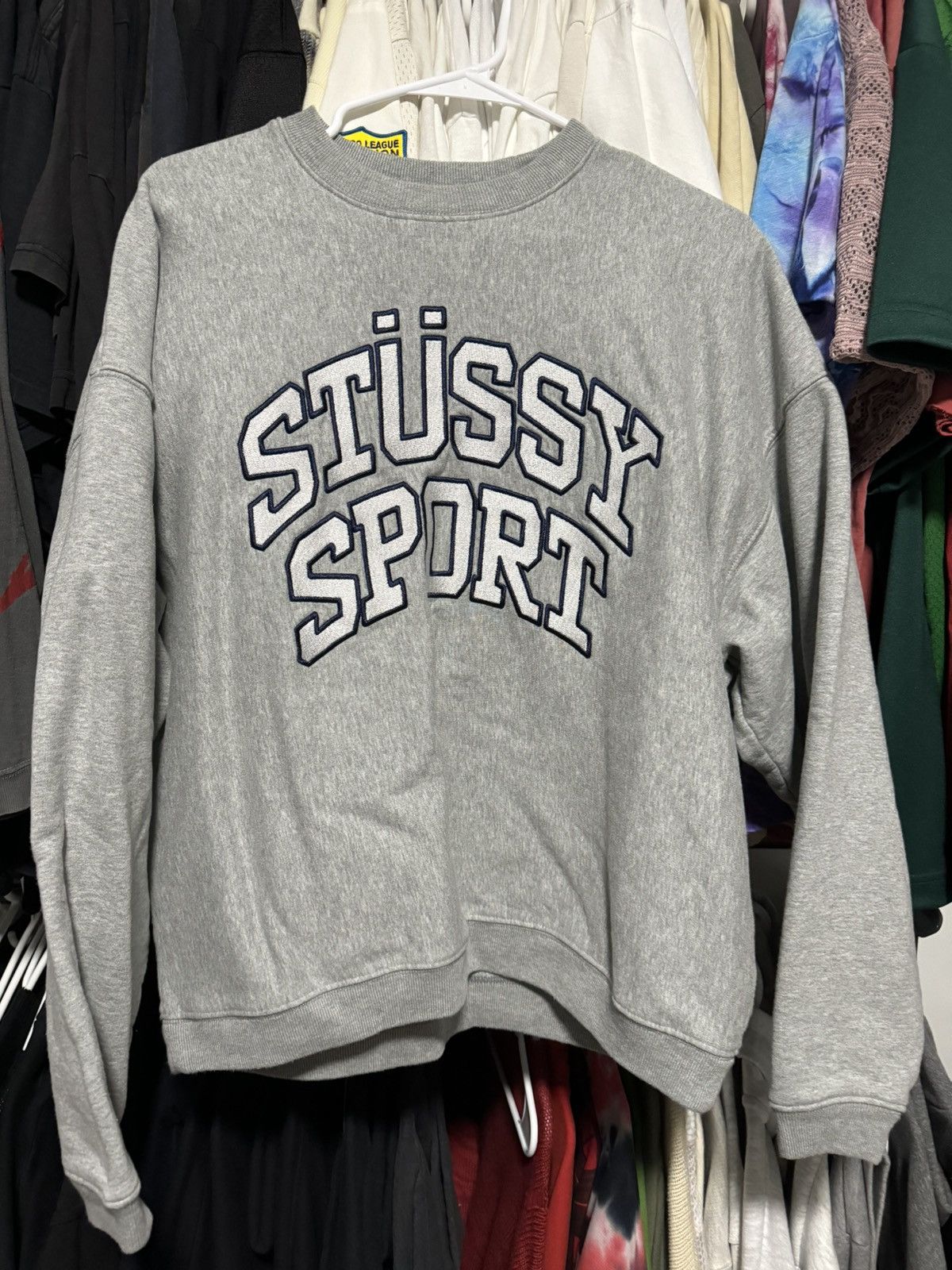 Stussy Stussy Sports Relaxed Fit Crewneck | Grailed