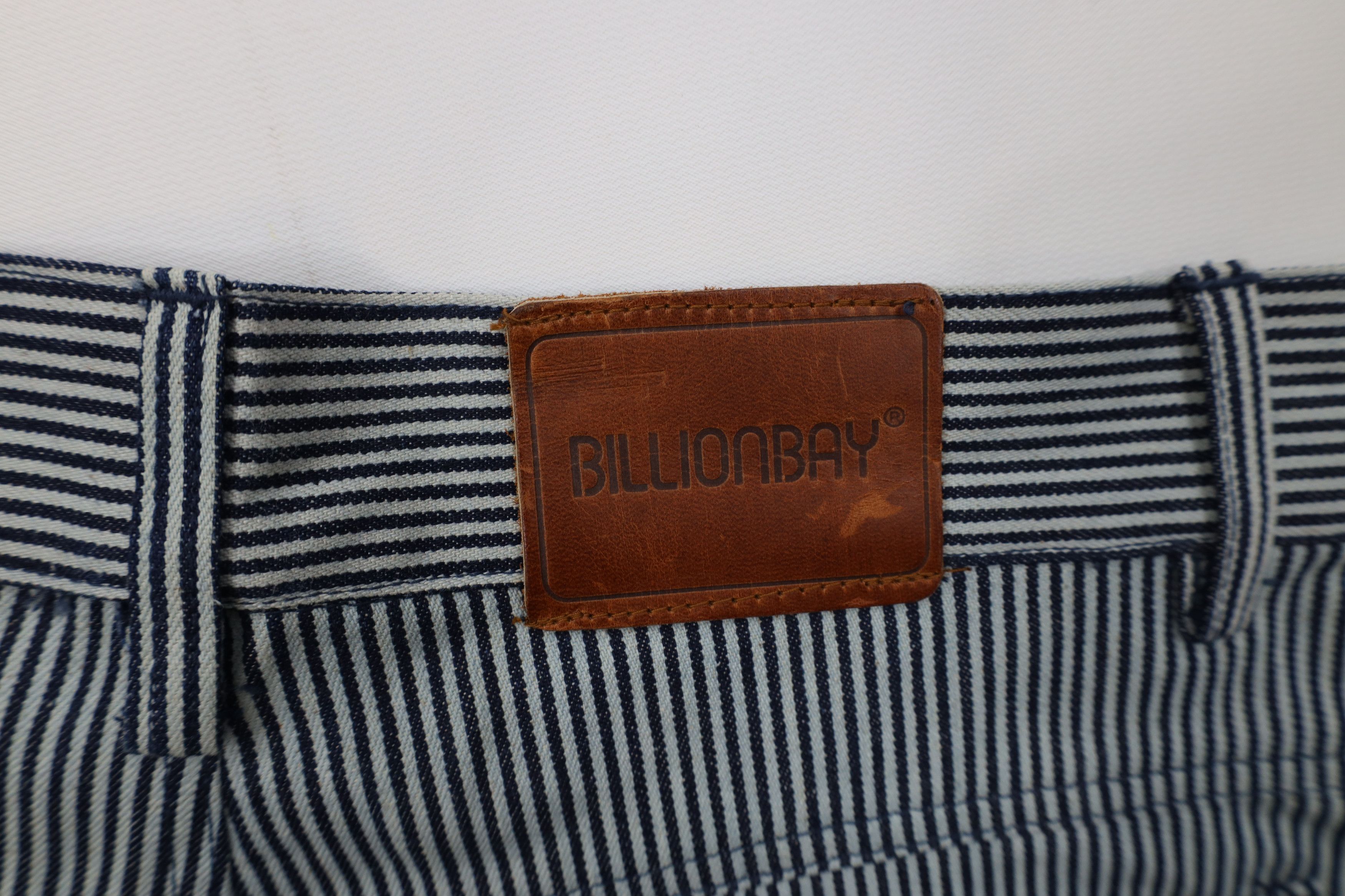 Vintage Deadstock Vintage 90s Streetwear Hickory Striped Jean Shorts Size US 32 / EU 48 - 12 Thumbnail