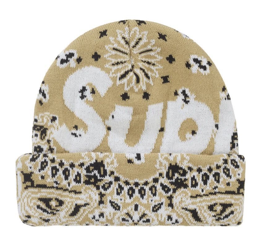 Supreme Supreme Bandana Big Logo Beanie Size ONE SIZE - 4 Thumbnail