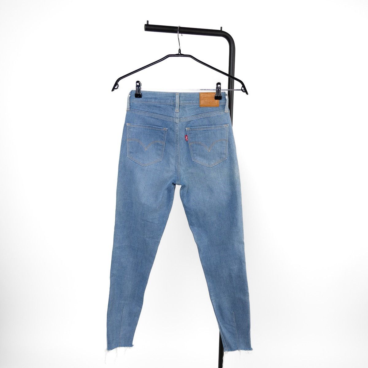 Levi's Levis 721 High Rise Skinny Womens Jeans Blue Premium Stretch Size 27" / US 4 / IT 40 - 2 Thumbnail