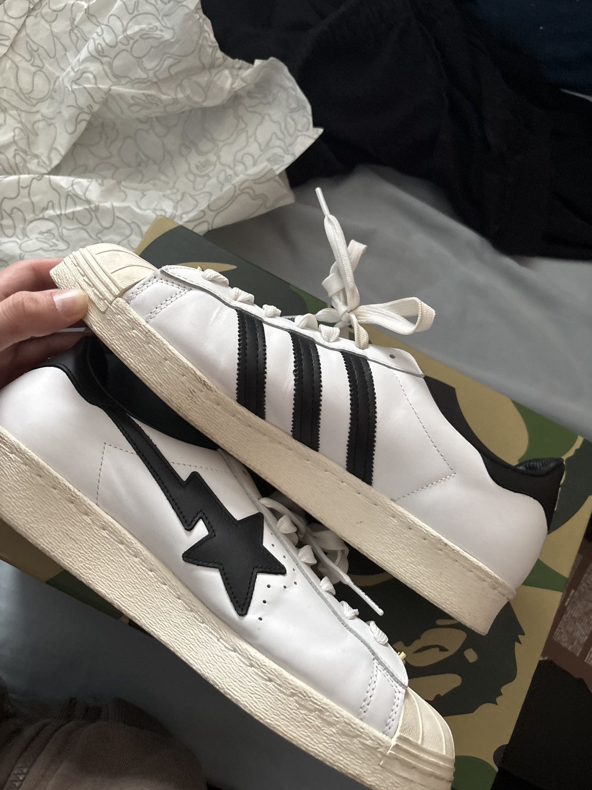 Adidas × Bape Adidas bape superstar Size US 11 / EU 44 - 6 Thumbnail