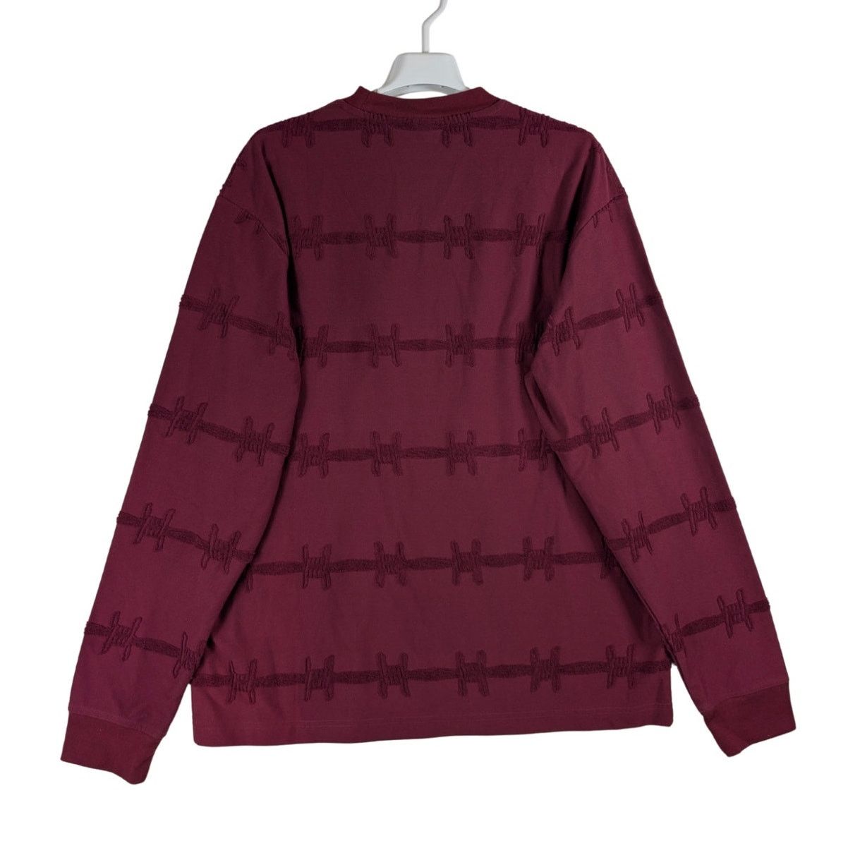 Brain Dead Brain Dead Burgundy Barbed Wire Burnout Long Sleeve Shirt M Size US M / EU 48-50 / 2 - 2 Thumbnail