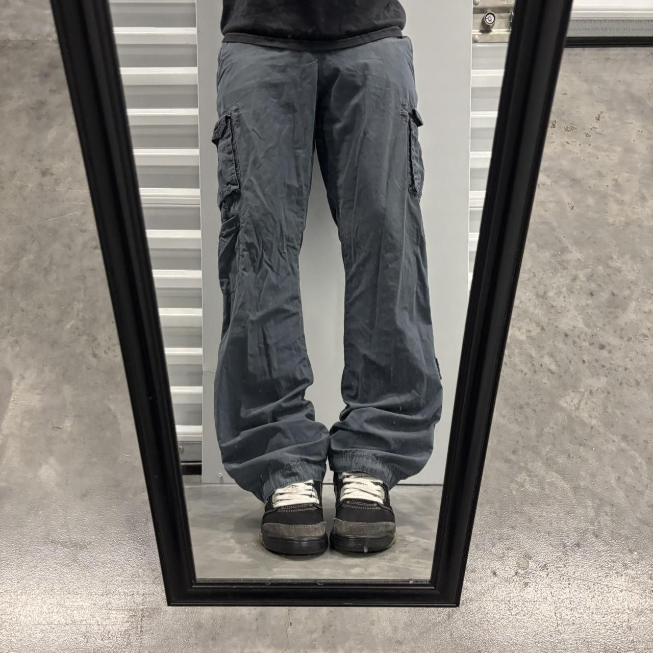 Japanese Brand × Vintage Crazy Vintage Y2K/2000s Blue Streetwear Skater Cargo Pants! Size US 29 - 1 Thumbnail