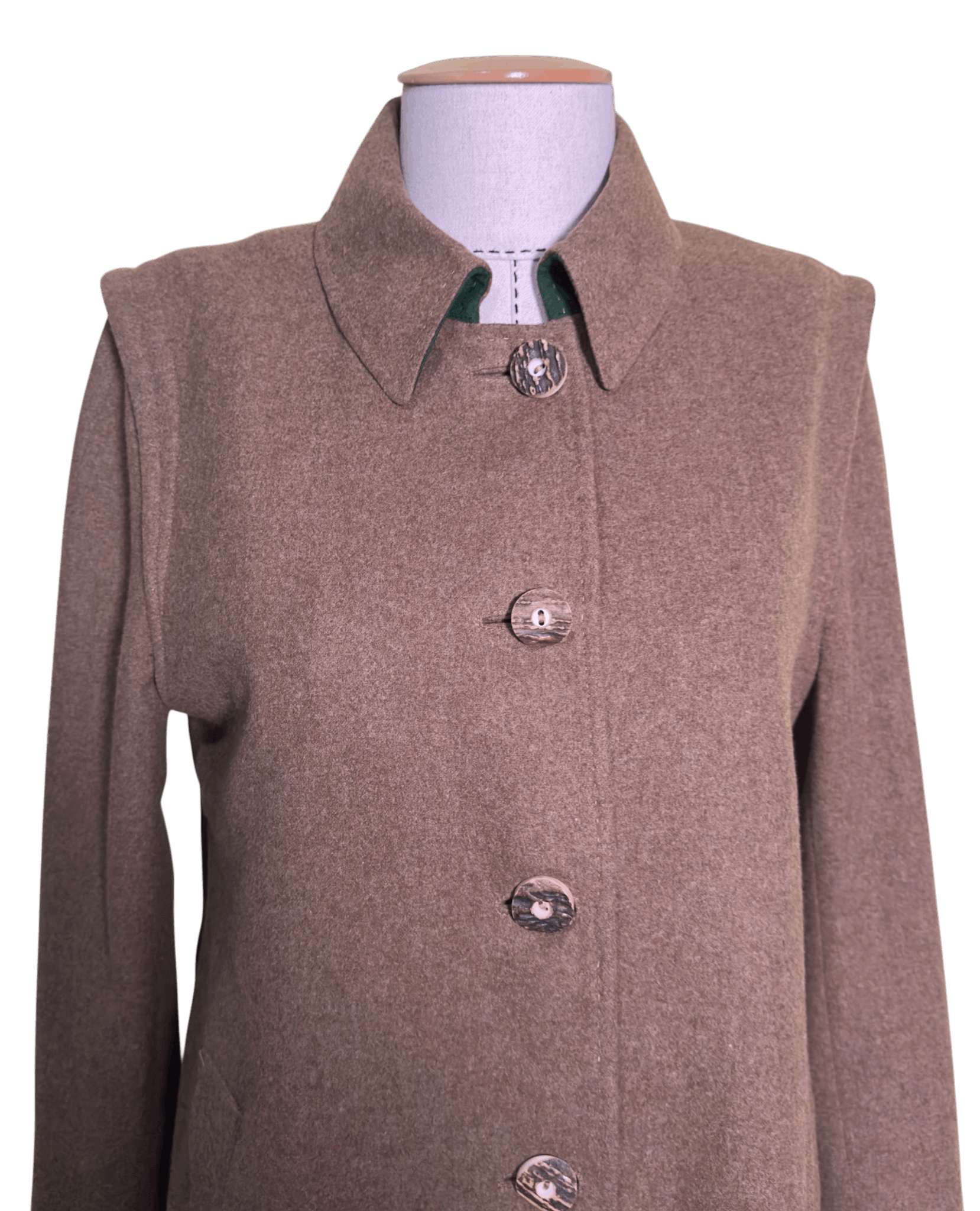 Vintage Habsburg wool brown coat Size M / US 6-8 / IT 42-44 - 2 Thumbnail