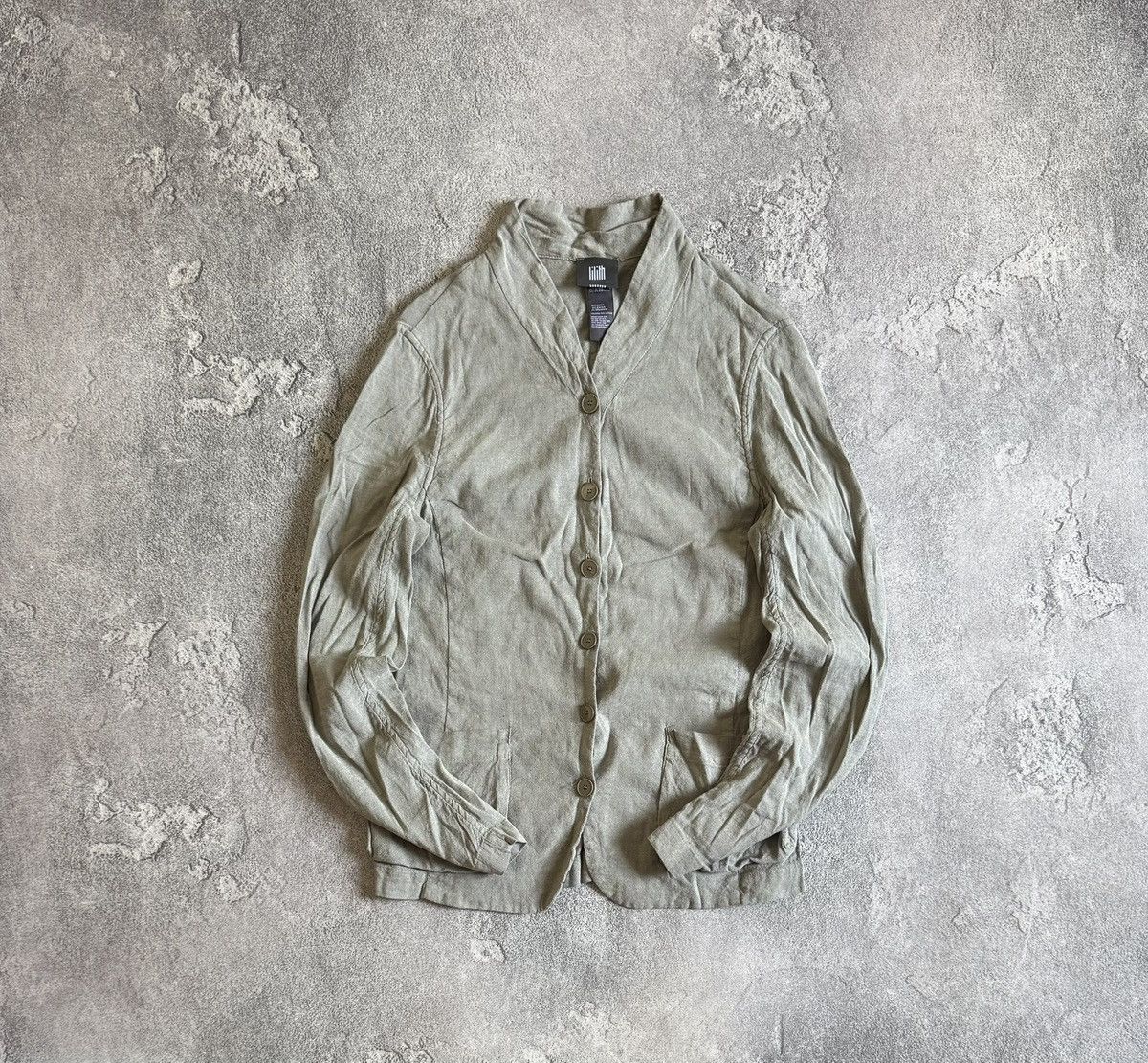 Rundholz Lilith S/size linen casual avantgarde blazer light jacket Size S / US 4 / IT 40 - 1 Thumbnail