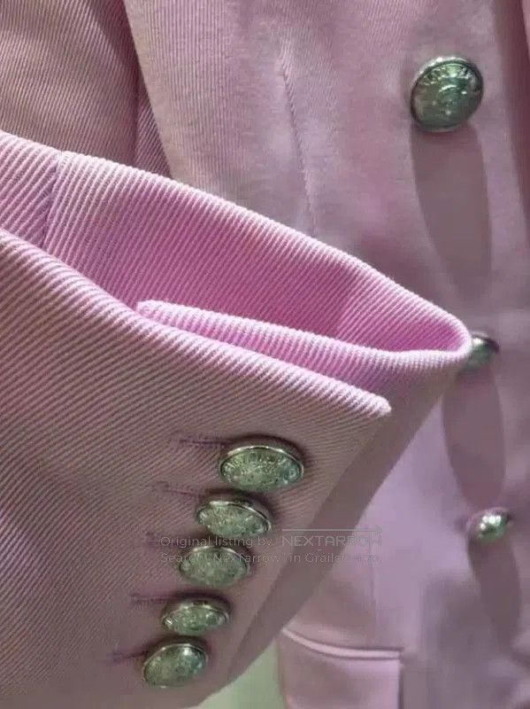 Balmain Balmain Pink Cotton Women's Jacket . Size M / US 6-8 / IT 42-44 - 8 Thumbnail