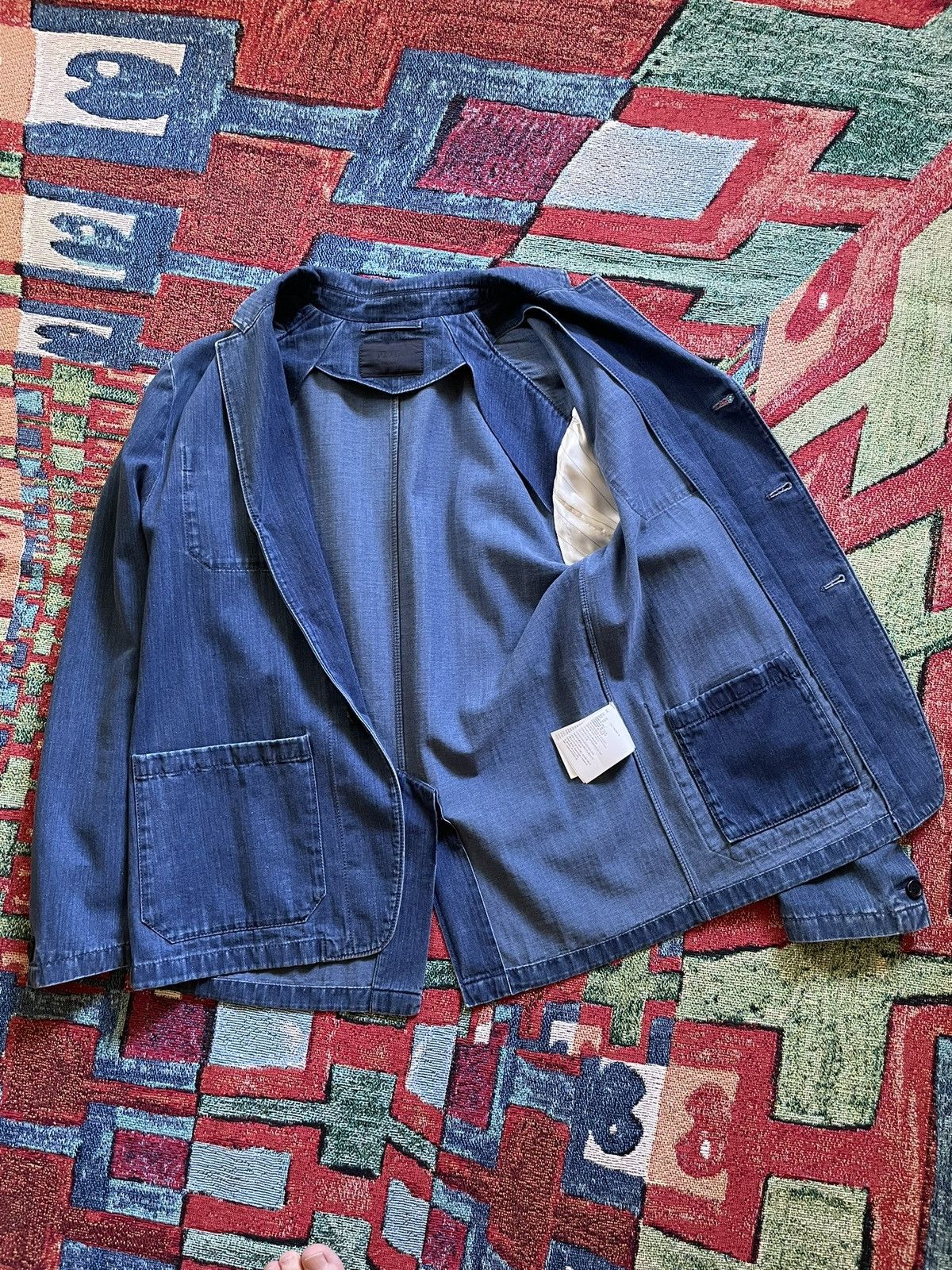 Prada Prada Denim Blazer Jacket Size 48R - 9 Thumbnail