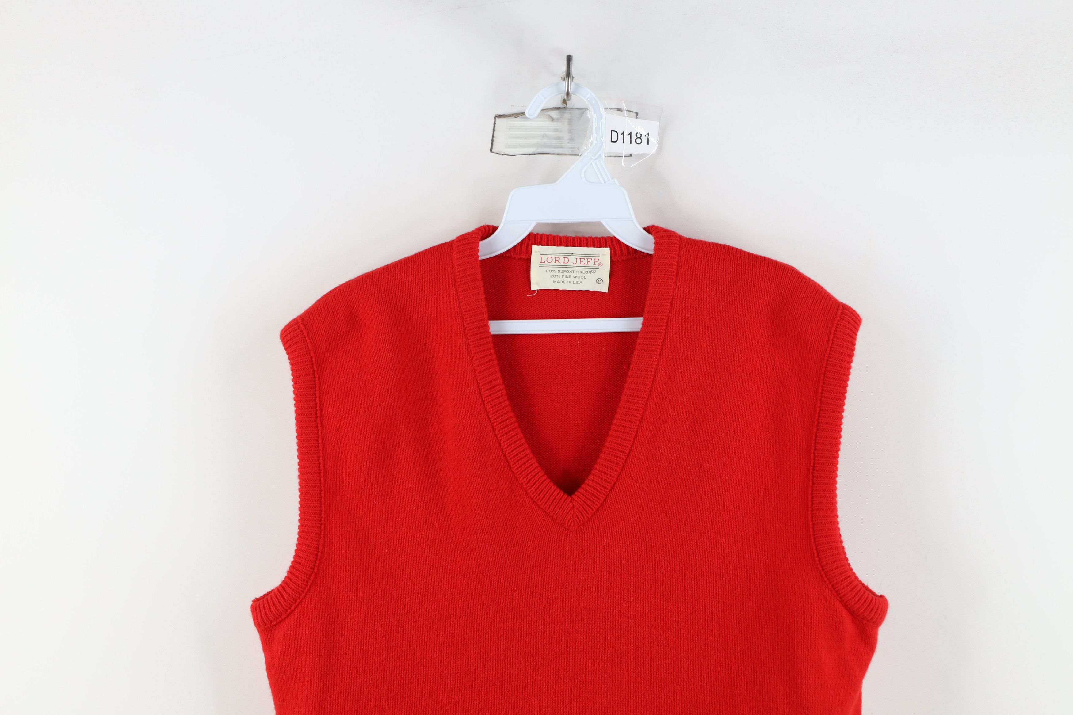 Vintage Vintage 70s Streetwear Wool Blend V-Neck Sweater Vest USA Size US M / EU 48-50 / 2 - 2 Thumbnail