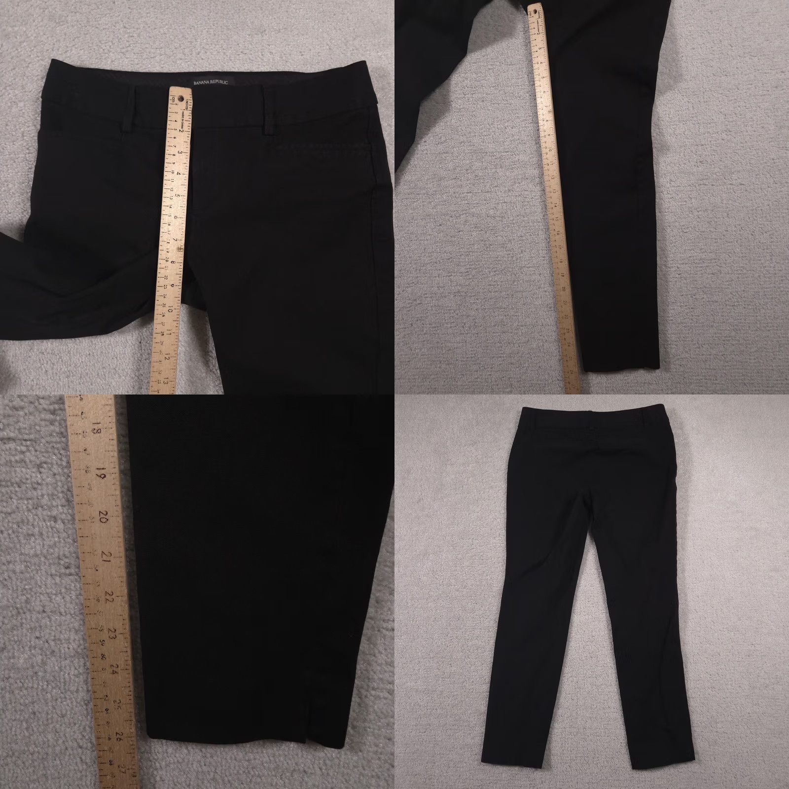 Banana Republic Banana Republic Pants Womens 4 Black Jackson Fit Stretch Slim Work Office Wear Shirt Category? Size 27" / US 4 / IT 40 - 8 Thumbnail