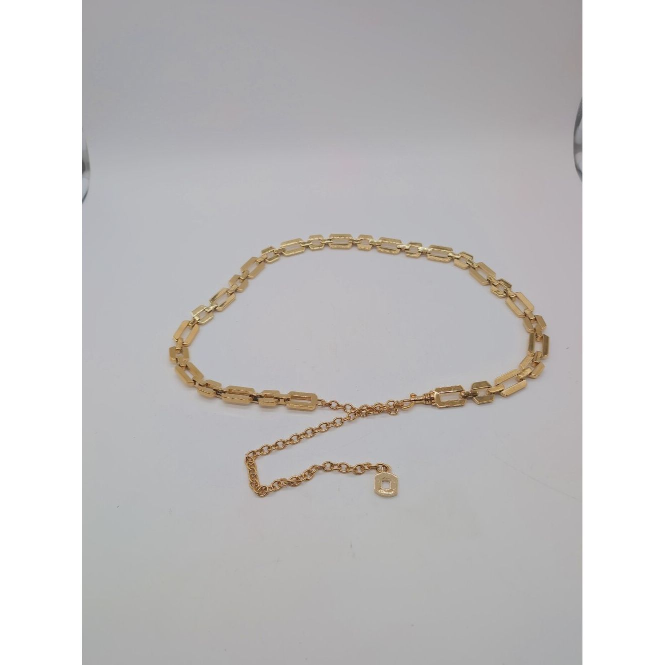 St. John Vintage St. John Gold Chain Belt Rectangle Geometric Link, Size ONE SIZE - 1 Thumbnail