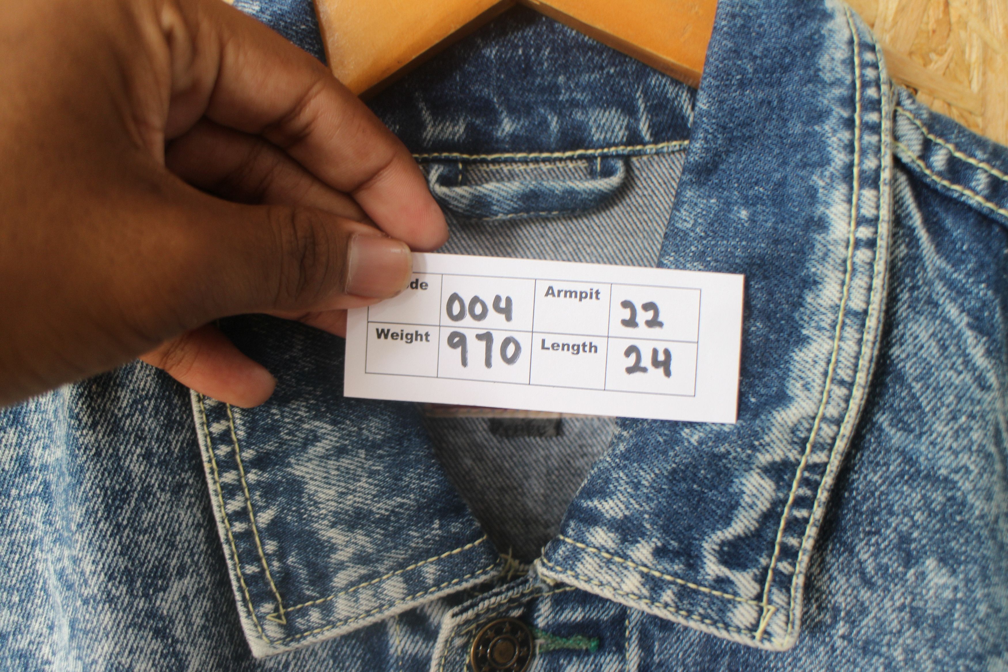 Other Vision Men Denim Stone Wash Denim Jacket Size M Size US M / EU 48-50 / 2 - 6 Thumbnail