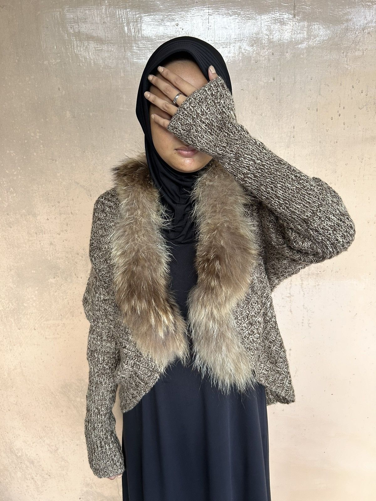 Japanese Brand BINDINGOFFER💸Fur cardigan japanese knitted Ifsixwasnine lgb Size US M / EU 48-50 / 2 - 3 Thumbnail