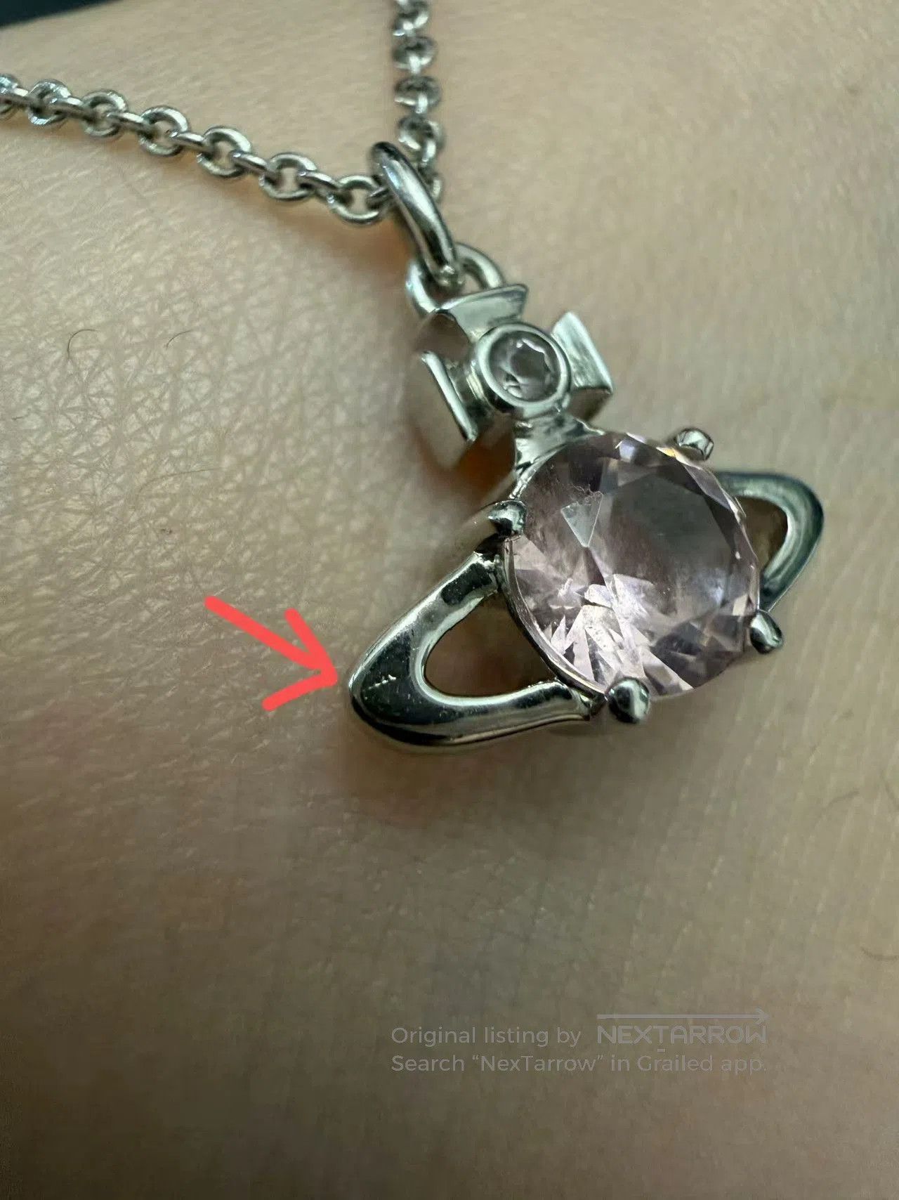 Vivienne Westwood Vivienne Westwood Reina Saturn Necklace. Size ONE SIZE - 3 Thumbnail