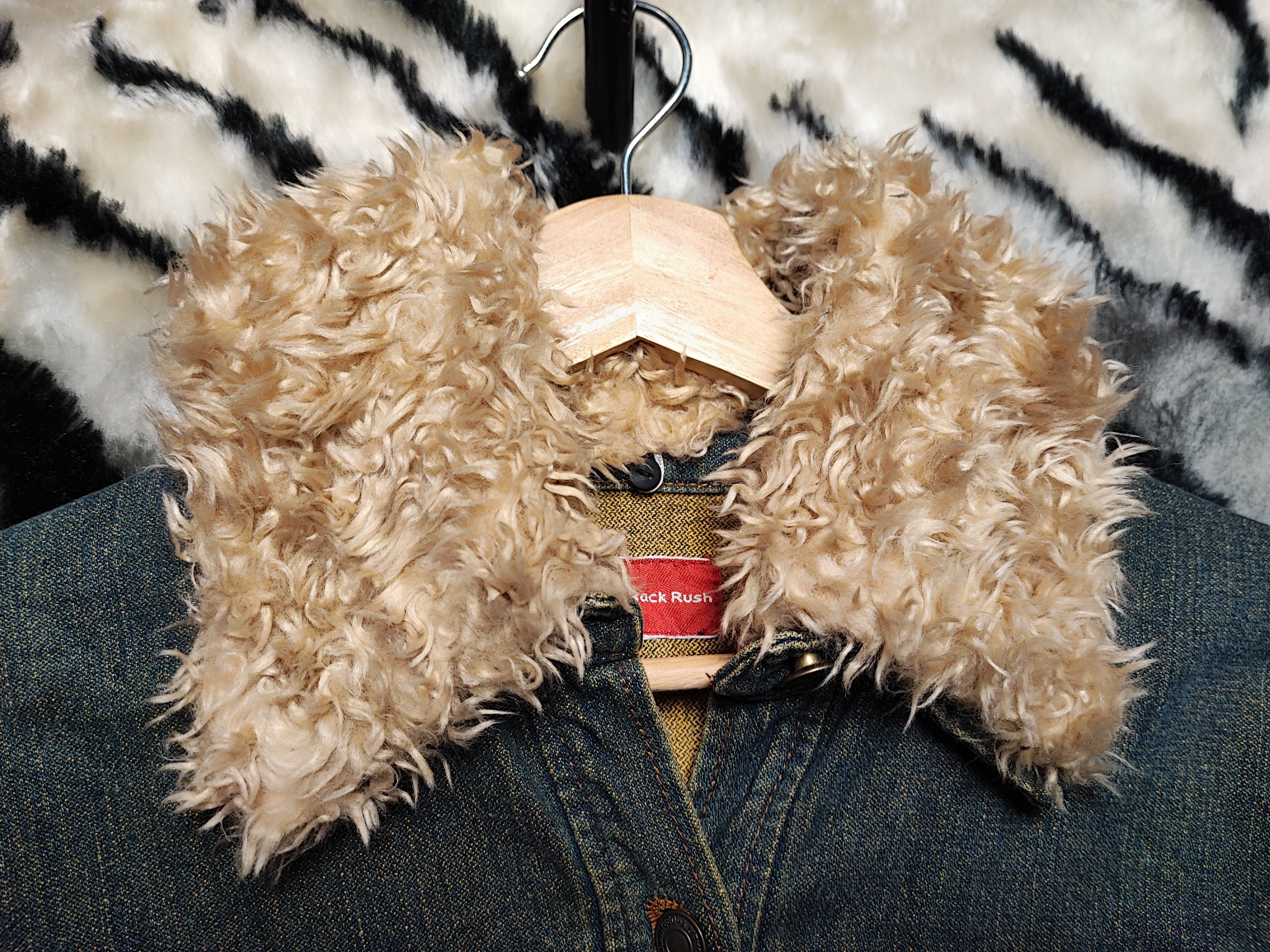 Number (N)ine Fur Denim Jacket by Back Rush Japan Edition Size US S / EU 44-46 / 1 - 6 Thumbnail