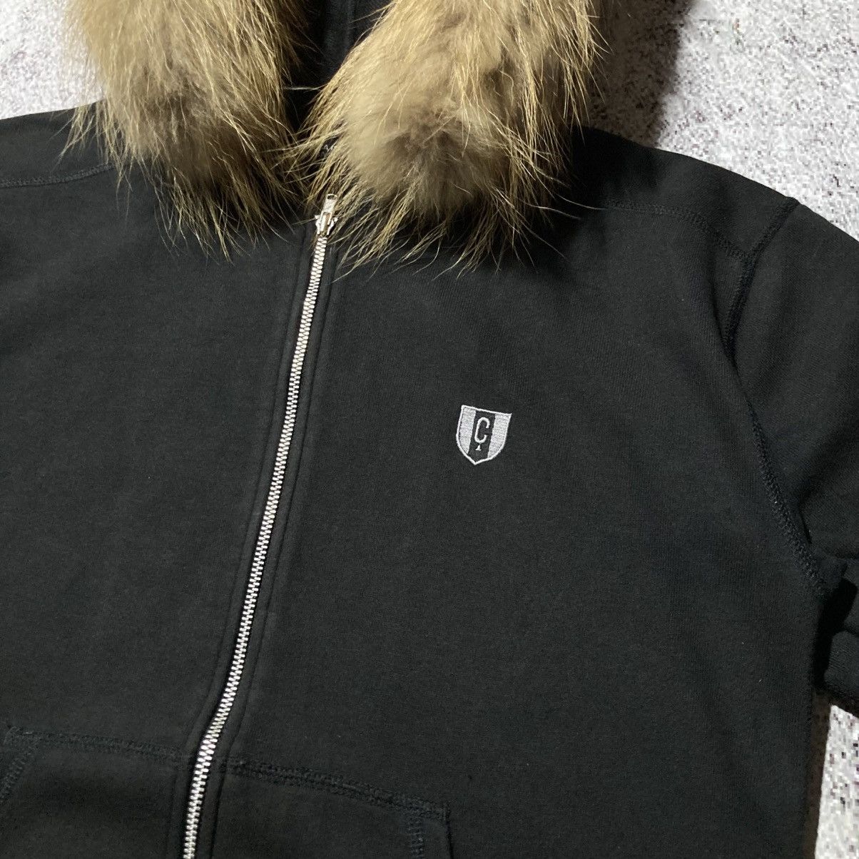 Japanese Brand 2000s Comme Ca Ism Short Slevee Fur Ziphoodie Punk Style Size US S / EU 44-46 / 1 - 4 Thumbnail