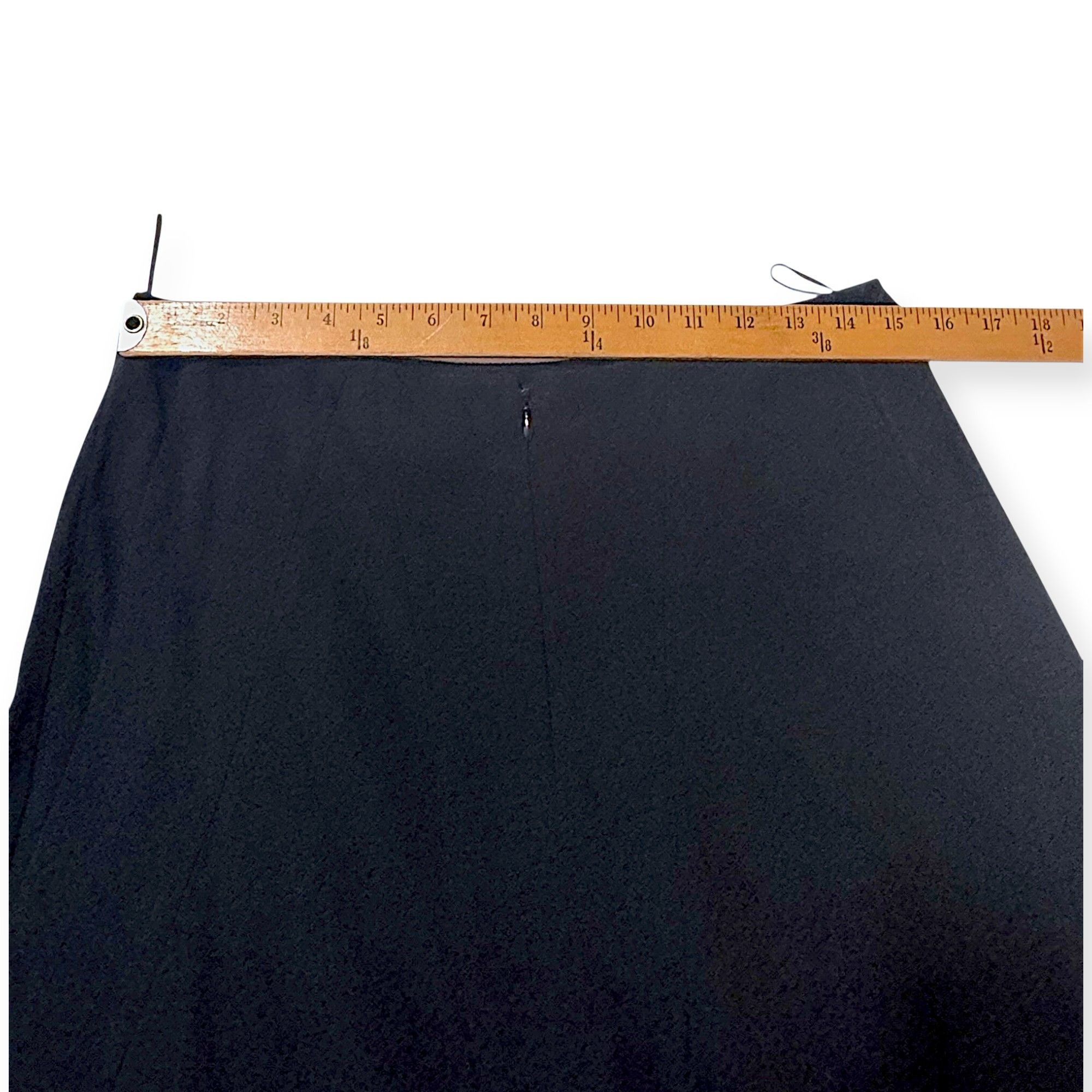 Prada Archival Prada Paneled A-Line Skirt in Dark Navy Crepe Size 32" / US 10 / IT 46 - 11 Thumbnail