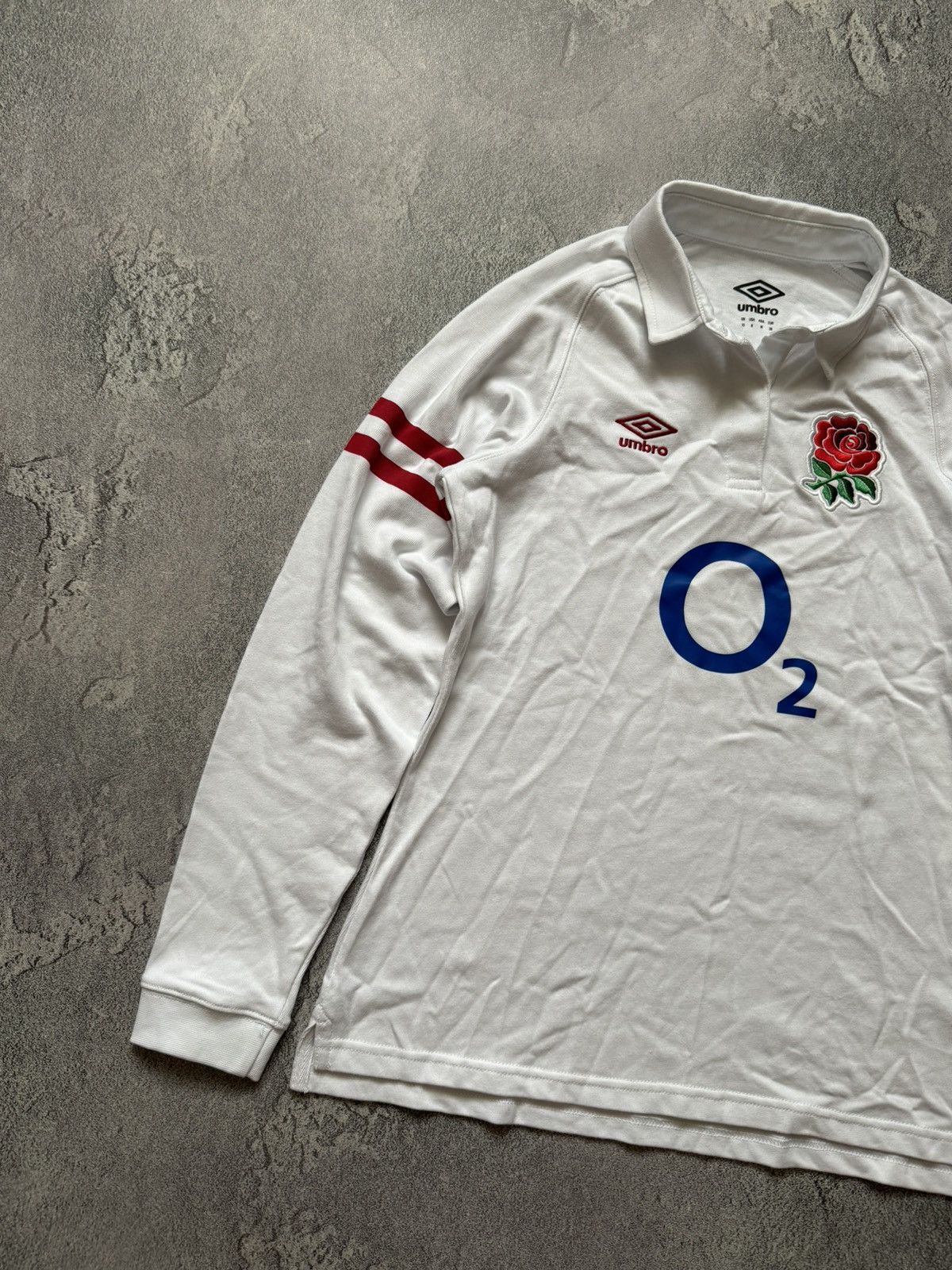 Umbro × Vintage Umbro M Wmns England 🏴󠁧󠁢󠁥󠁮󠁧󠁿 rugby polo long sleeve soccer tee Size M / US 6-8 / IT 42-44 - 5 Thumbnail
