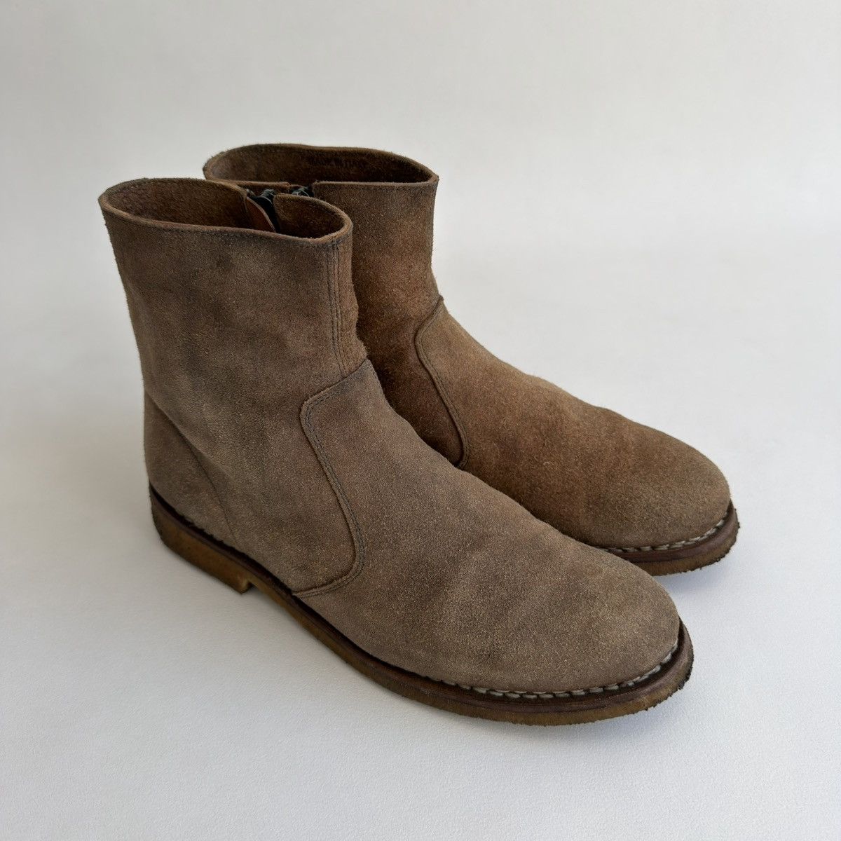 Maison Margiela S/S 14 Distressed Suede Western Boots Size US 9 / EU 42 - 7 Thumbnail