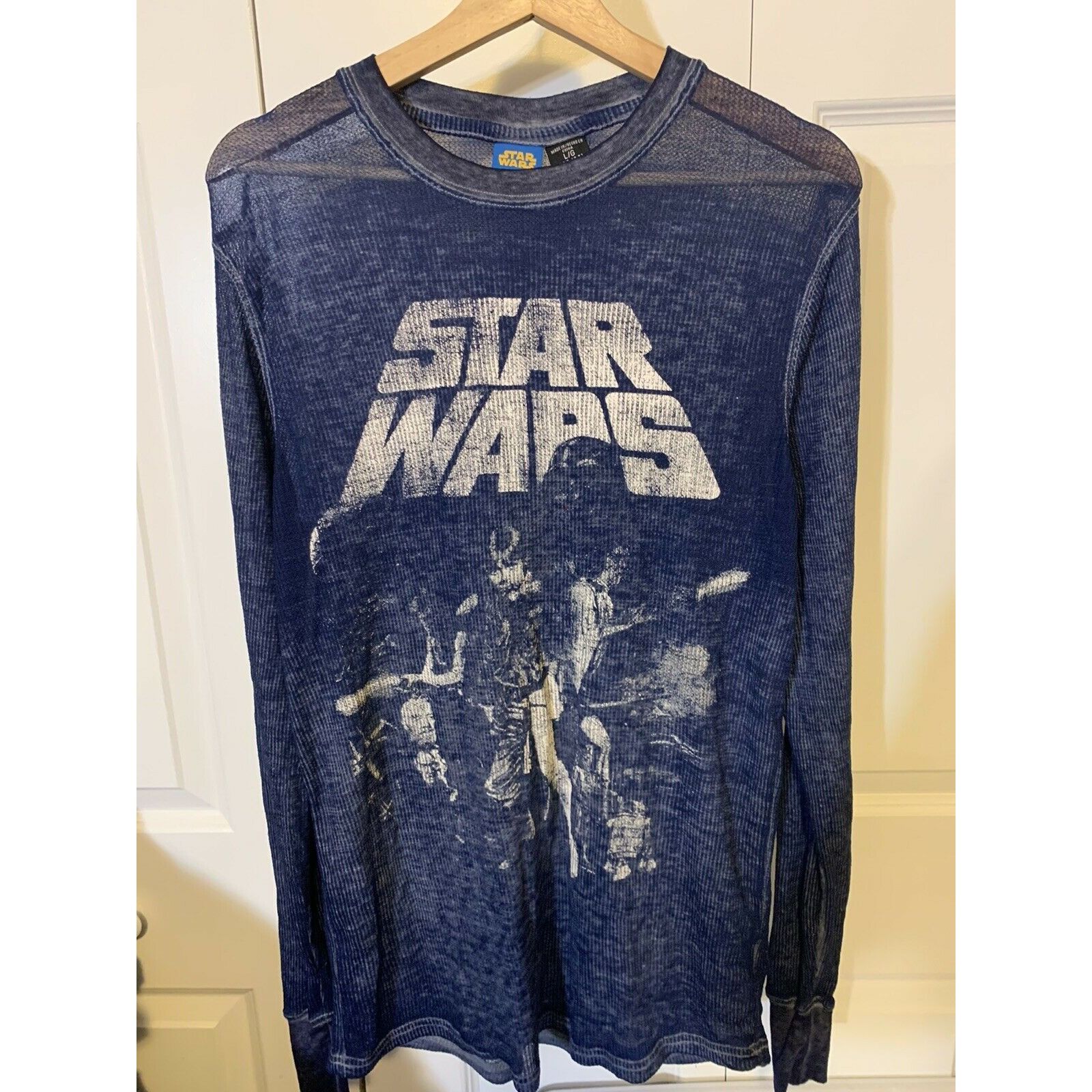 Star Wars Star Wars T Shirt Men’s Sz L All Over Print Blue Long Sleeve Size US L / EU 52-54 / 3 - 4 Thumbnail