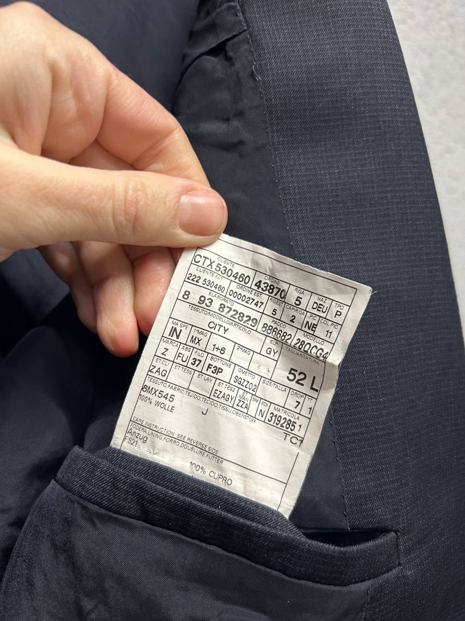 Z Zegna Z Zegna mens wool suit size 52L Size 52L - 10 Thumbnail