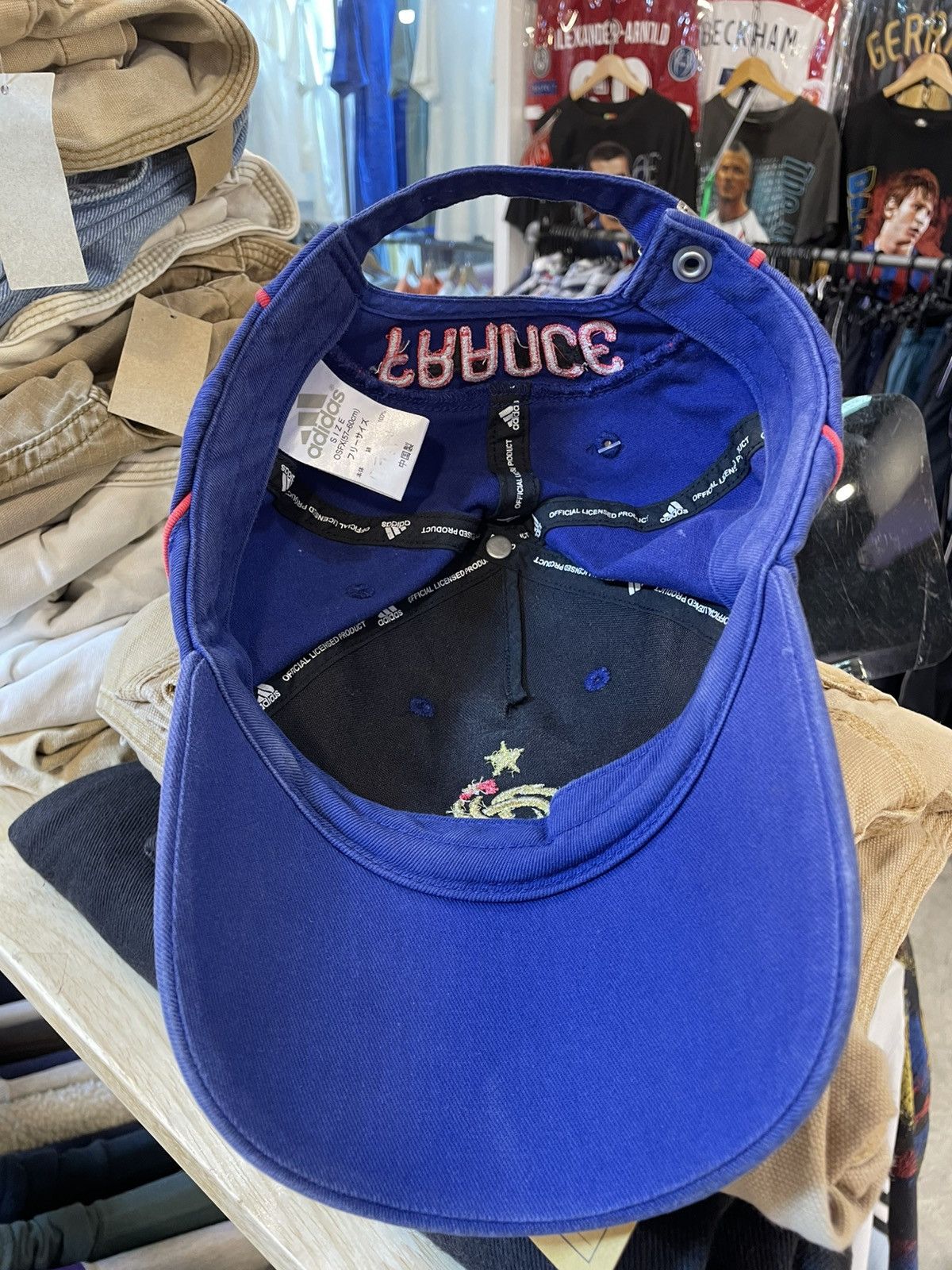 Adidas Y2K Adidas France Football Cap Size ONE SIZE - 4 Thumbnail