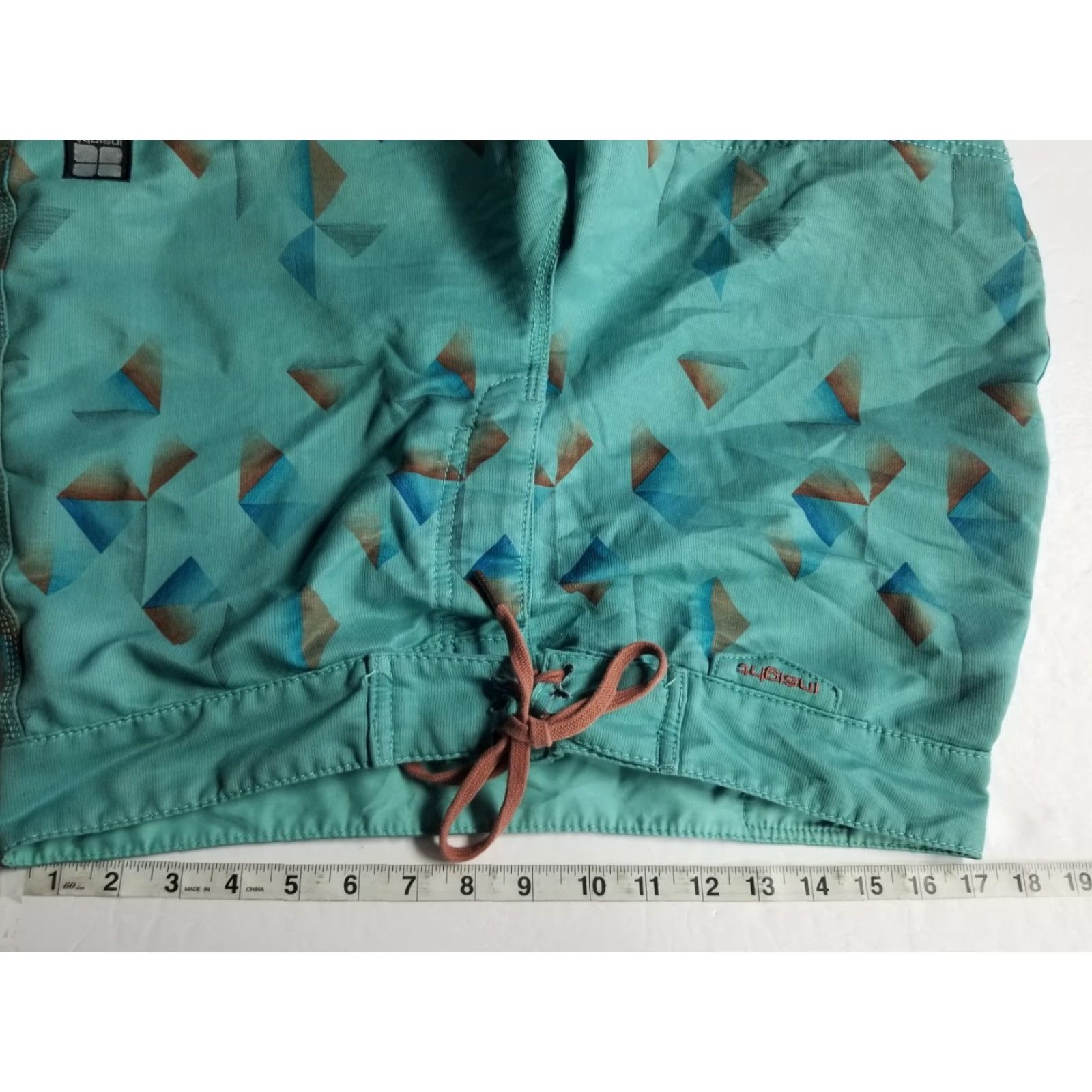 Insight Insight Mens Board Shorts 33 Green Multicolor Back Pocket Drawstring Swim Bottom See All Pics Mens Size US 33 - 3 Thumbnail
