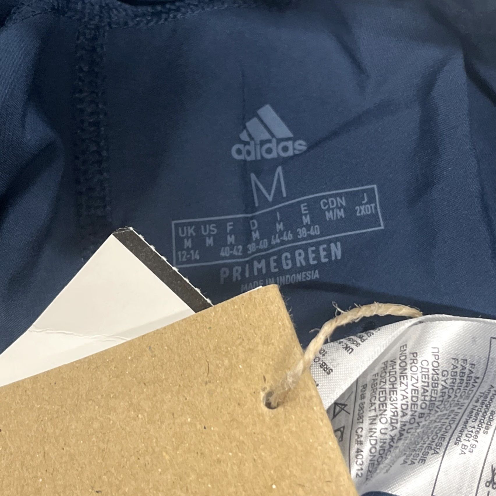 ADIDAS Pacer 3-Stripe Woven Shorts Blue White Size M Womens Activewear