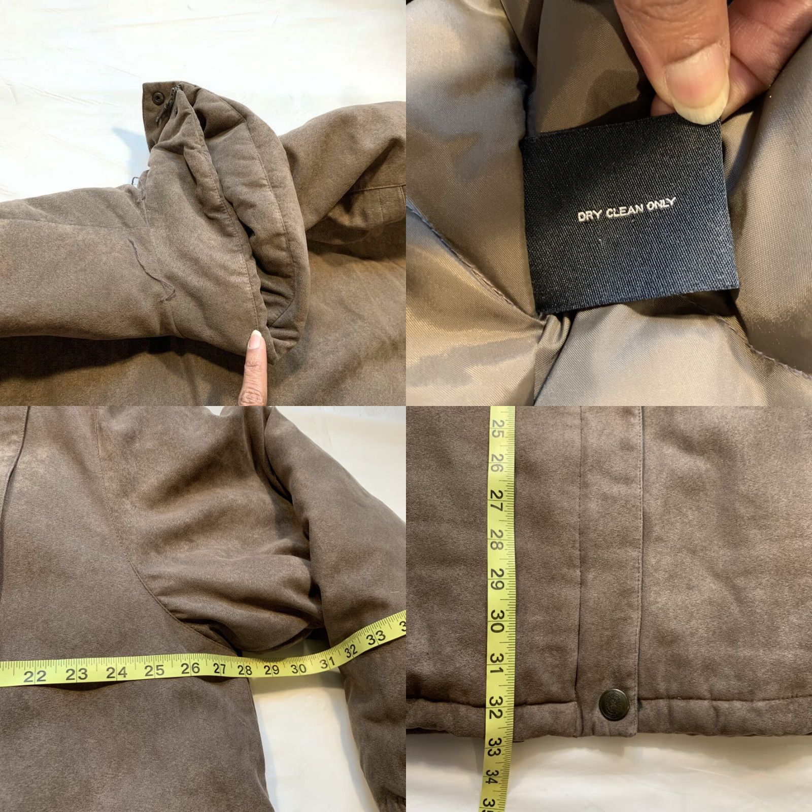 Vintage Bromley Sport Down & Feathers Insulated Suede Parka Puffer Jacket Coat Brown XL Unisex Adults Men Women Distinctly Casual Winter Fall Size XL / US 12-14 / IT 48-50 - 8 Thumbnail