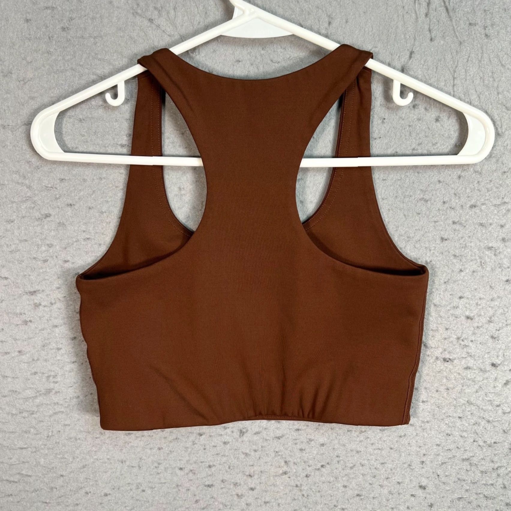 Girlfriend Collective Girlfriend Collective Womens Size Small Brown Racerback Sports Bra Athletic Gym Size ONE SIZE - 2 Thumbnail