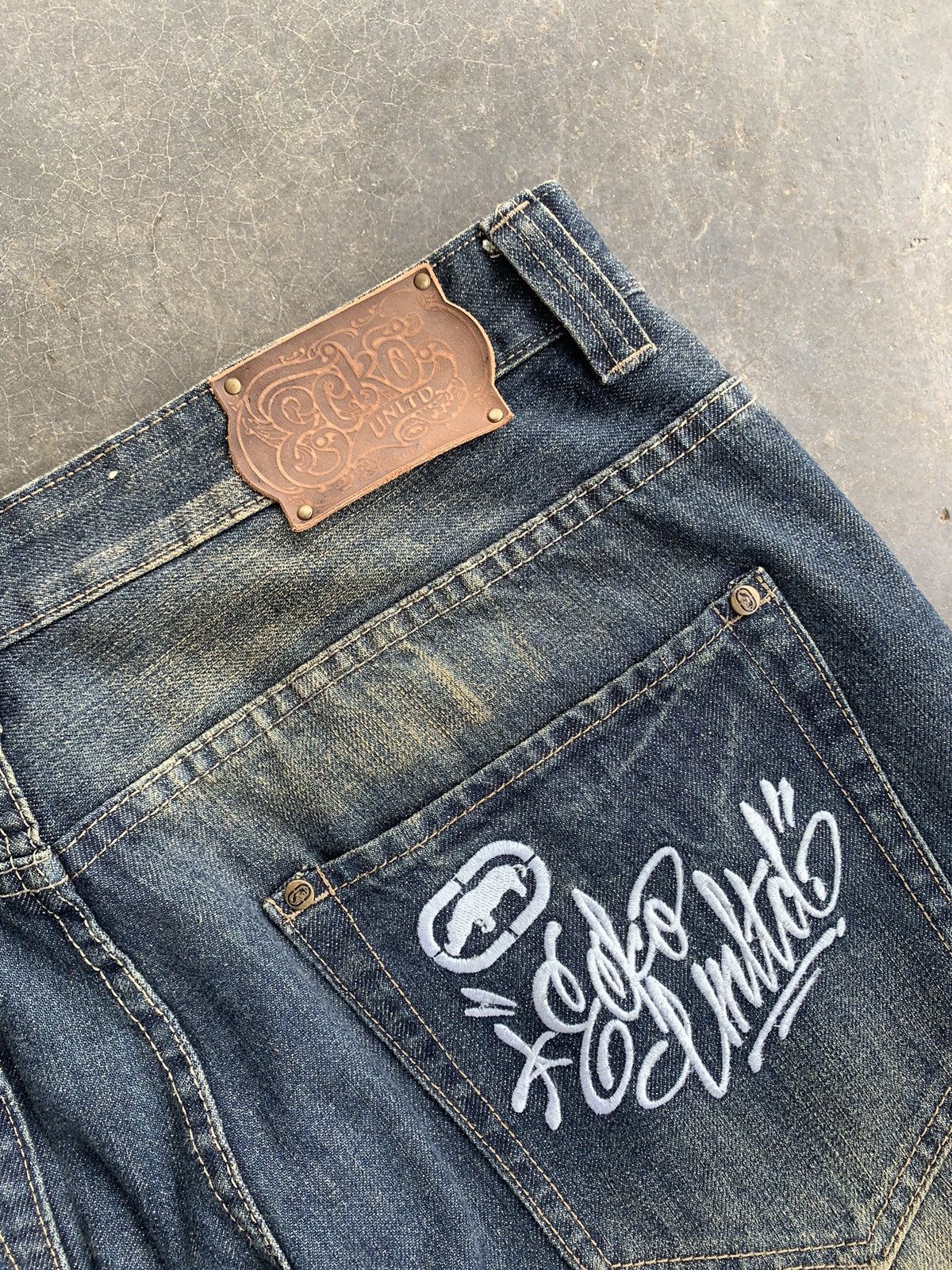 Ecko Unltd. Vintage Ecko Unltd Baggy Jeans Embroidery Logo Size US 36 / EU 52 - 4 Thumbnail