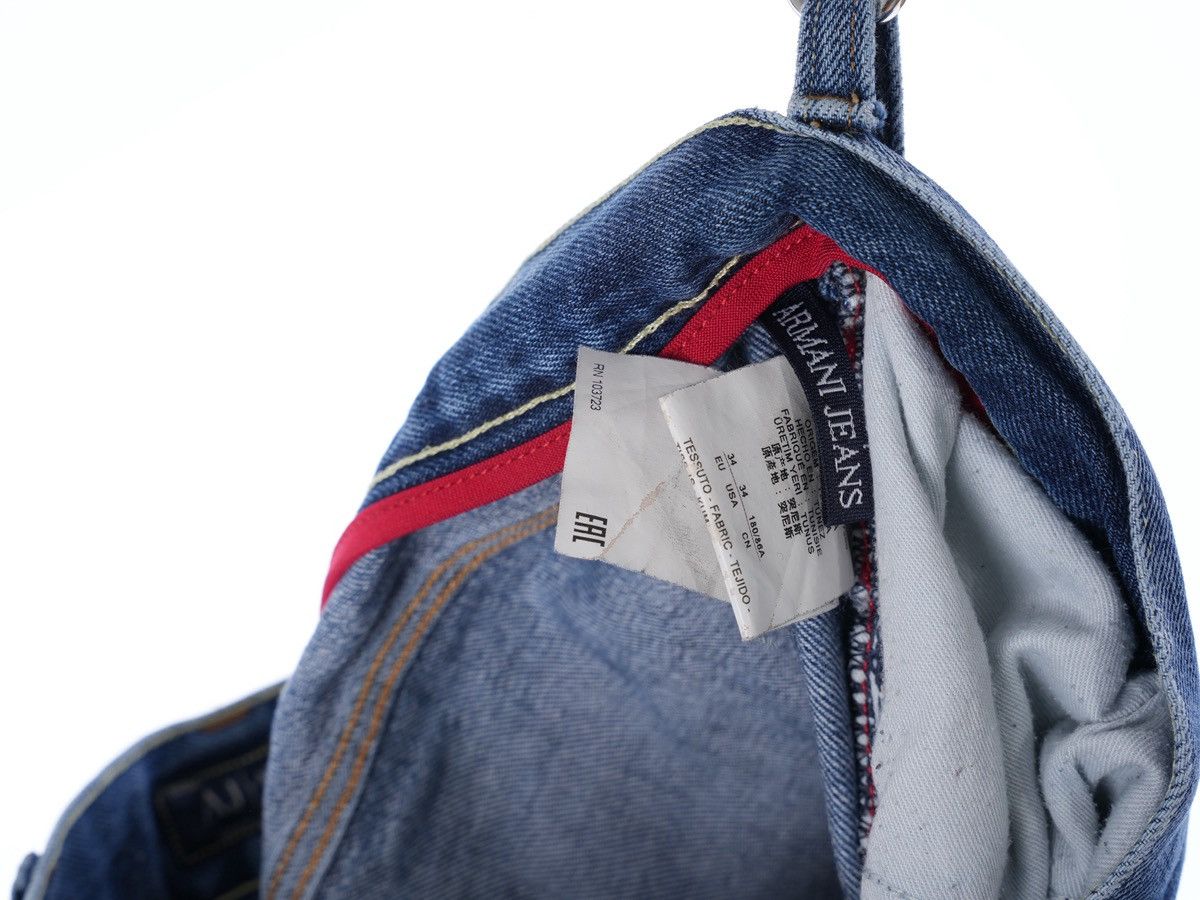 Armani Vintage Armani Jeans Metal Logo Blue Denim Comfort fit Size US 34 / EU 50 - 6 Thumbnail