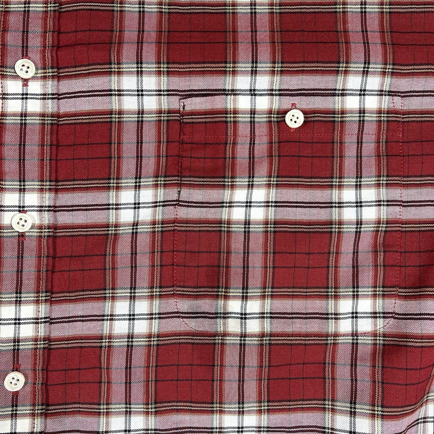 Vintage Towncraft Men 4XLT Flannel Plaid Button-Down Shirt Long Sleeve Casual Red 60% Cotton 40% Polyester Big & Tall with Pockets Size US XXL / EU 58 / 5 - 6 Thumbnail