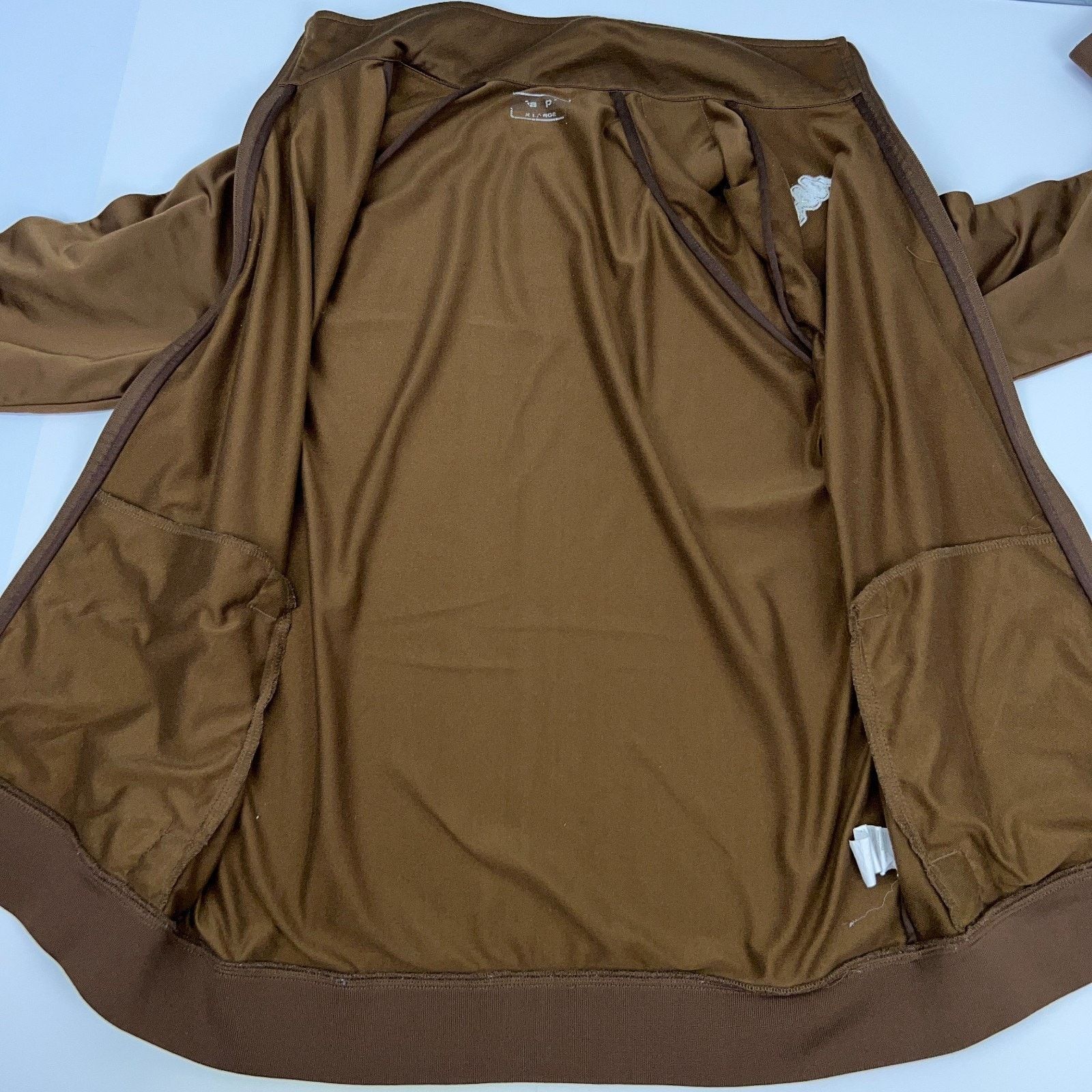 Kappa Kappa Track Jacket Logo Long Sleeve Full Zip Brown Womens XL Size XL / US 12-14 / IT 48-50 - 7 Thumbnail
