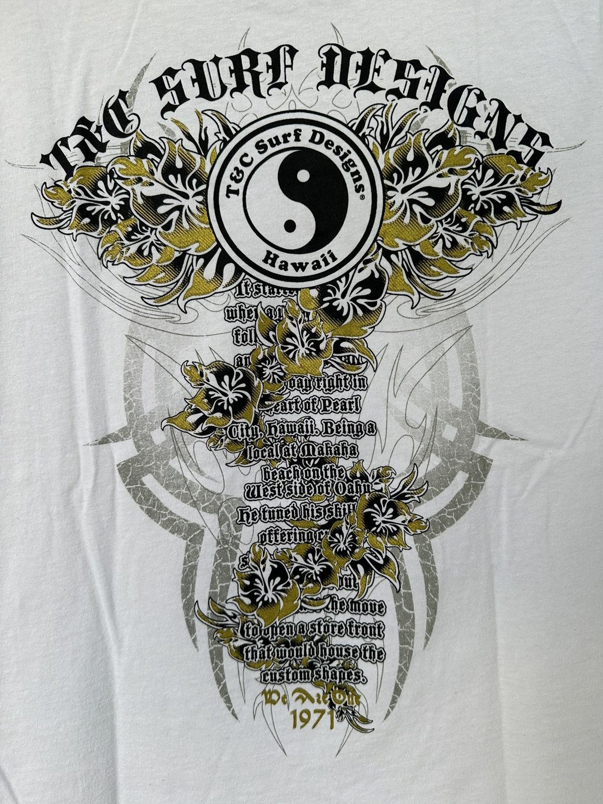 If Six Was Nine × Japanese Brand × Le Grande Bleu (L.G.B.) CRAZY SURF STYLE JAPAN POEM SICK TSHIRT HAWAII Size US M / EU 48-50 / 2 - 3 Thumbnail