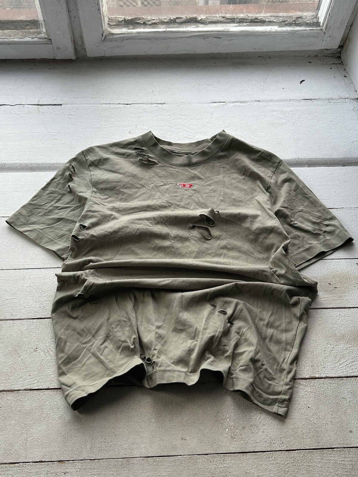 Diesel 🚨DIESEL D LOGO AVANT GARDE VINTAGE BIG LOGO T-SHIRT Y2K TEE Size US XL / EU 56 / 4 - 1 Thumbnail
