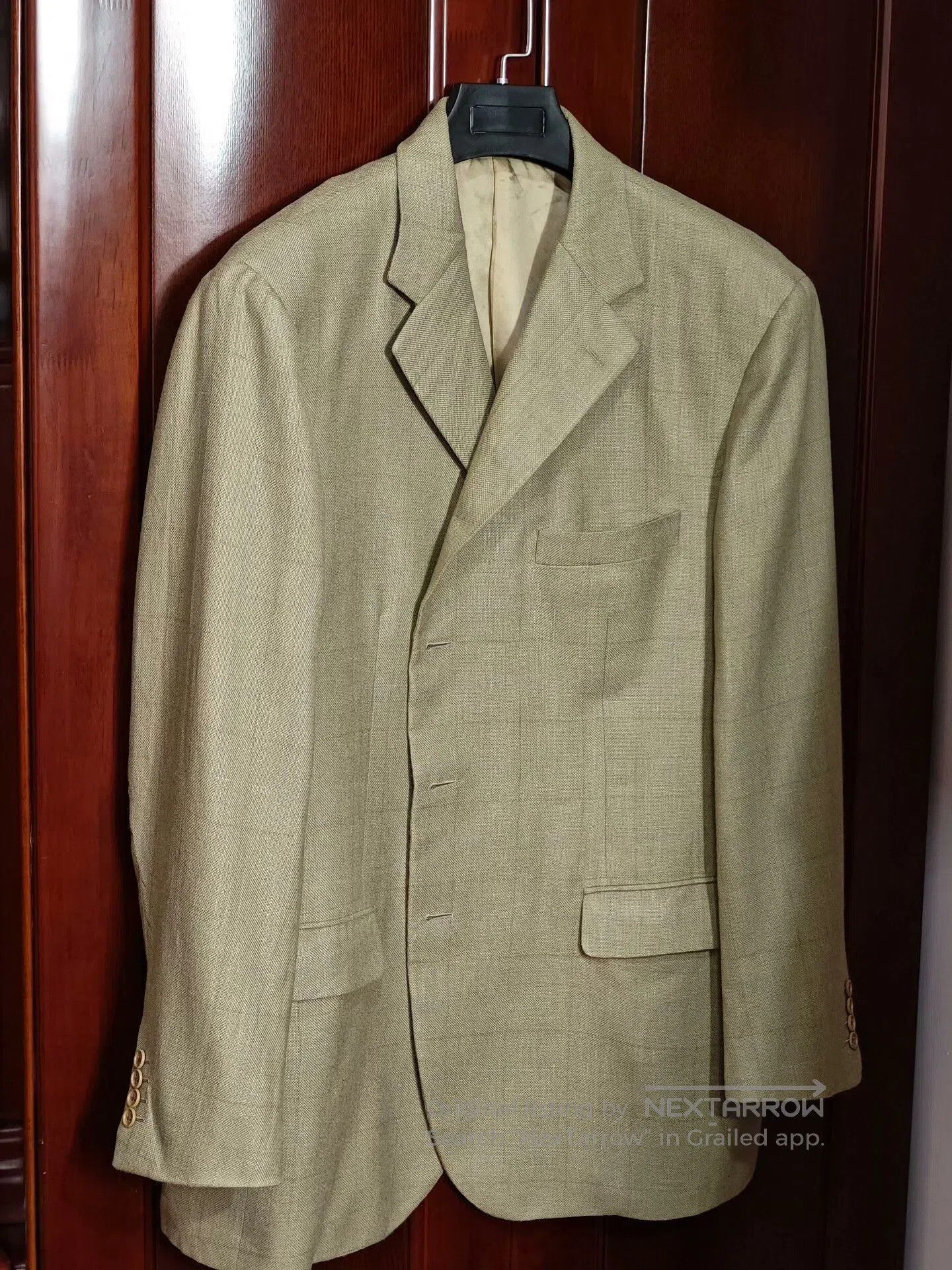 Burberry Burberry Italian Silk Wool Blazer. Size US XL / EU 56 / 4 - 1 Thumbnail