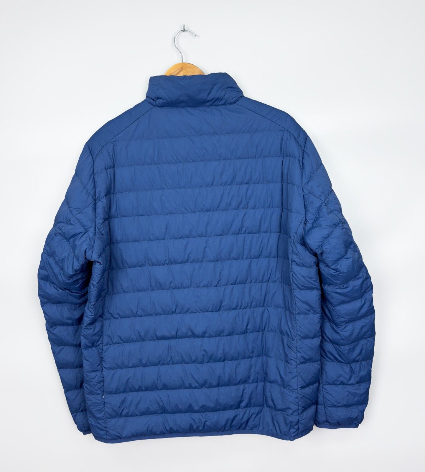 Uniqlo UNIQLO Nylon Ultra Light Puffer Down Blue Jacket Size US XL / EU 56 / 4 - 4 Thumbnail