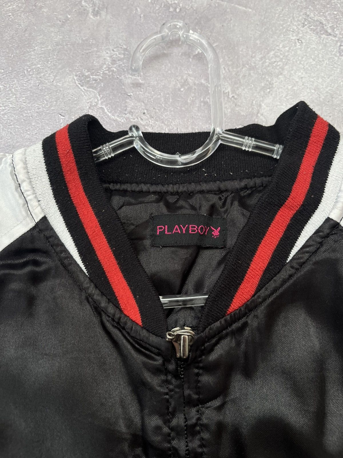 Playboy Vintage Playboy Big Logo Jacket Black Size L / US 10 / IT 46 - 5 Thumbnail
