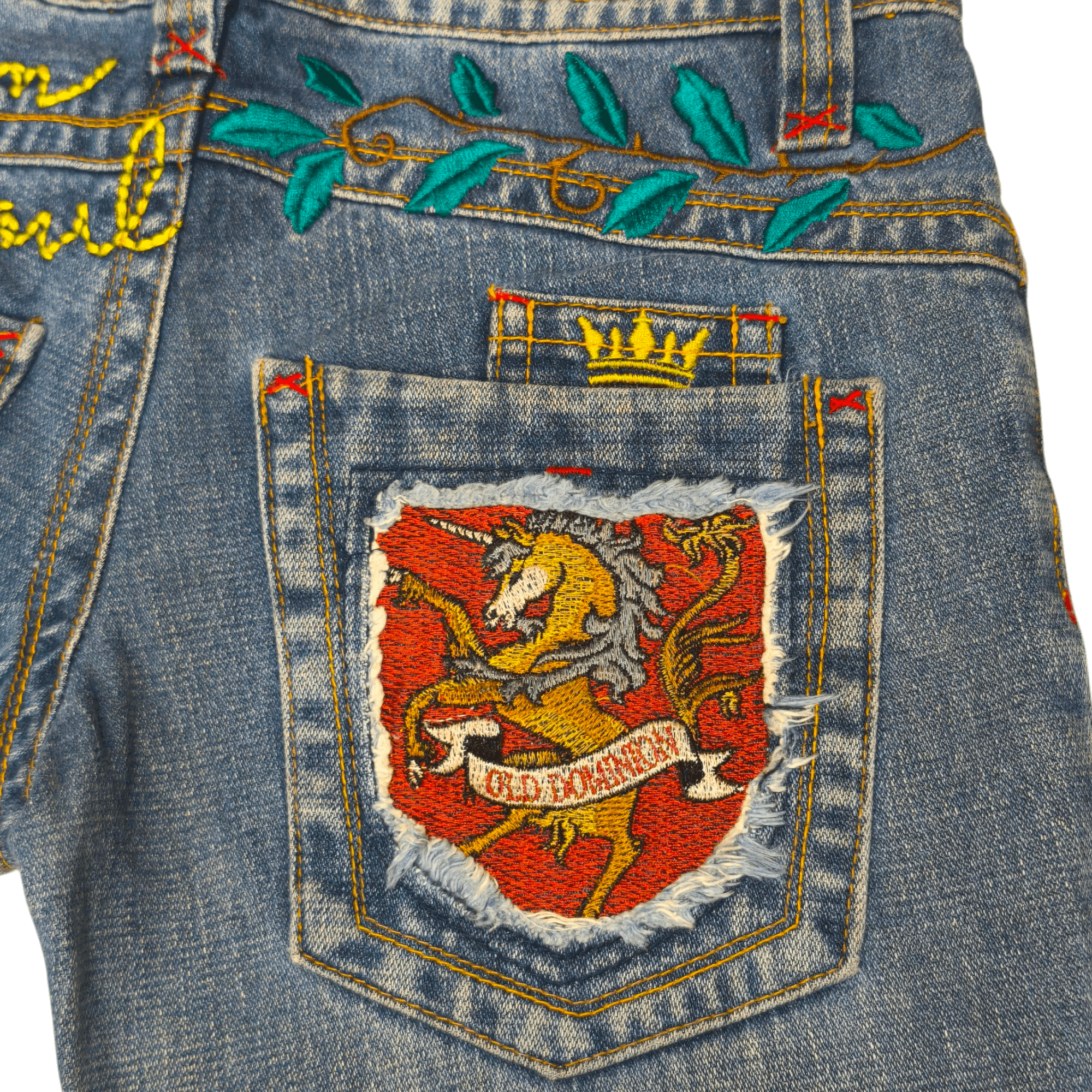 Japanese Brand The Rhythm Soul Flare Jeans Y2K Japanese Pants Ifsixwasnine Size 29" - 9 Thumbnail