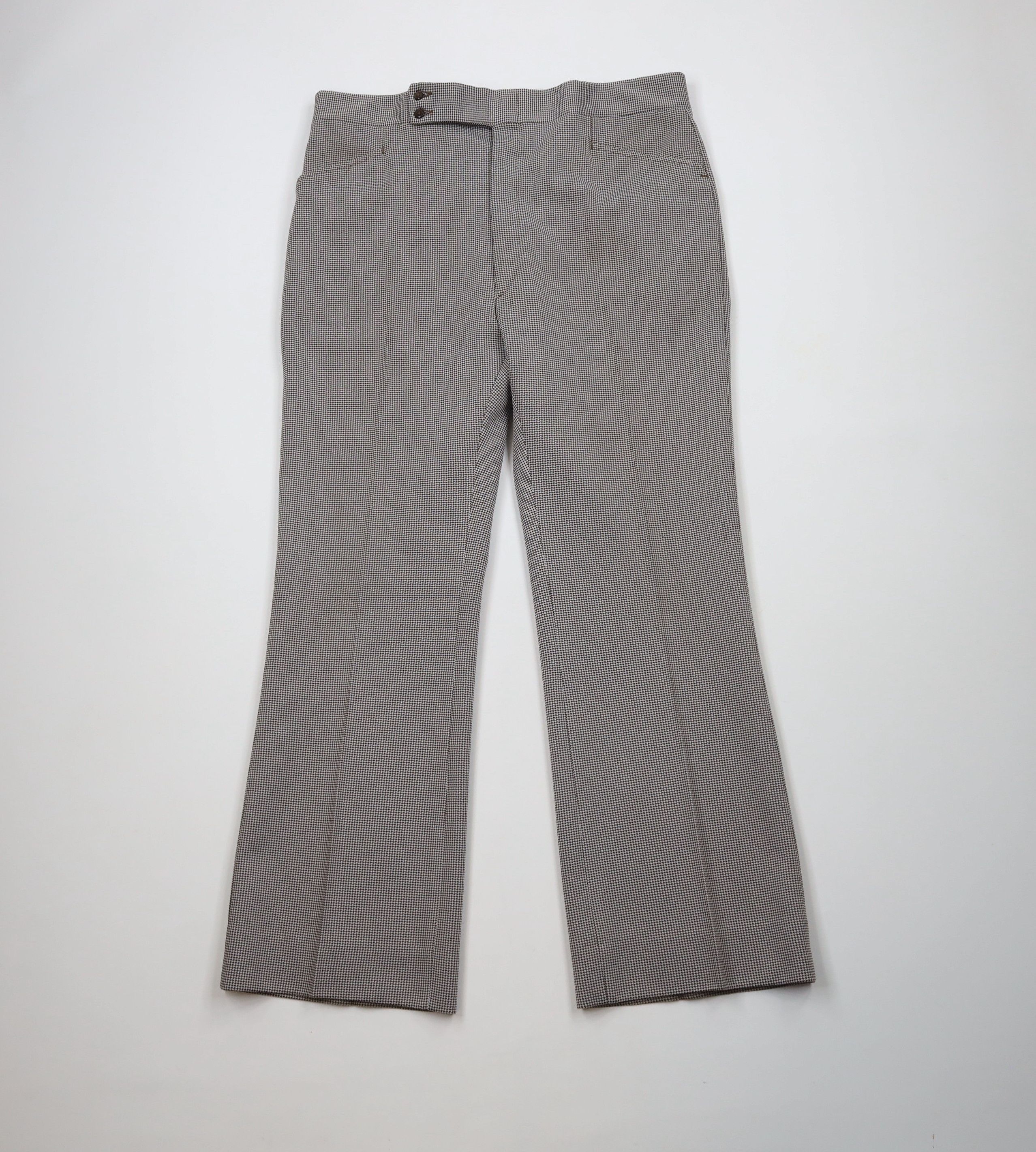 Vintage Vintage 70s Streetwear Knit Flared Bell Bottoms Pants USA Size US 36 / EU 52 - 1 Thumbnail