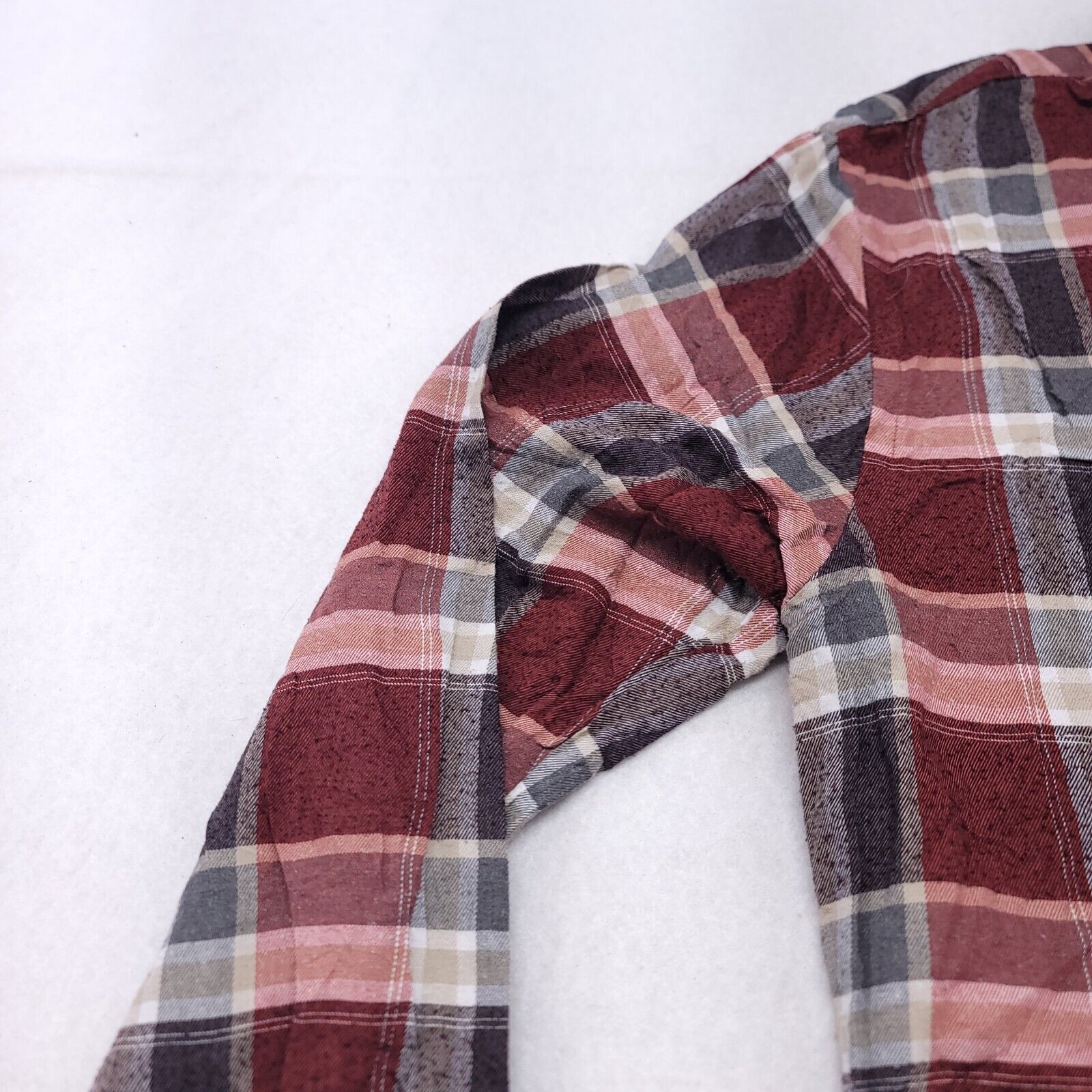 Van Heusen Van Heusen Madras Flannel Button Up Shirt Mens Size S Red Size US S / EU 44-46 / 1 - 4 Thumbnail