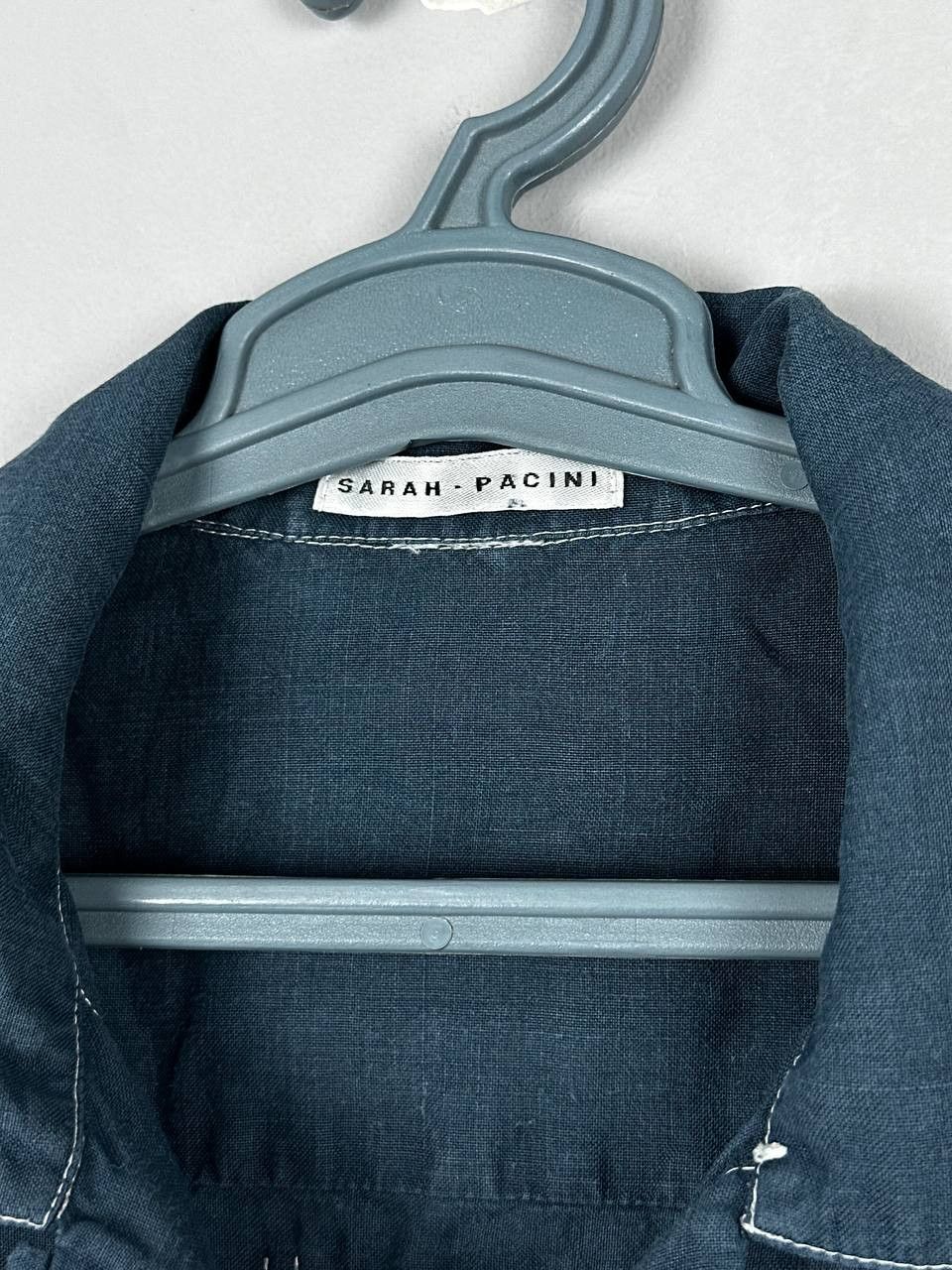 Sarah Pacini Sarah Pacini Made in Italy Luxury Linen Oversized Shirt Size ONE SIZE - 5 Thumbnail