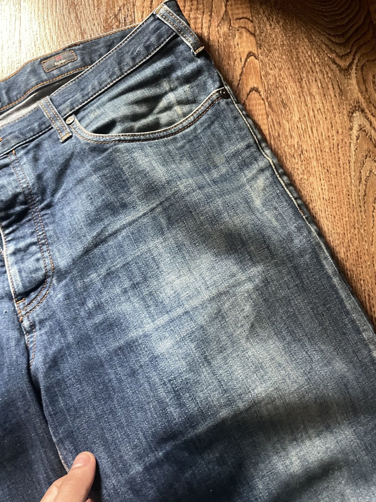 Armani Armani Jeans Metal Logo Pants Blue Mens 38 Size US 38 / EU 54 - 11 Thumbnail