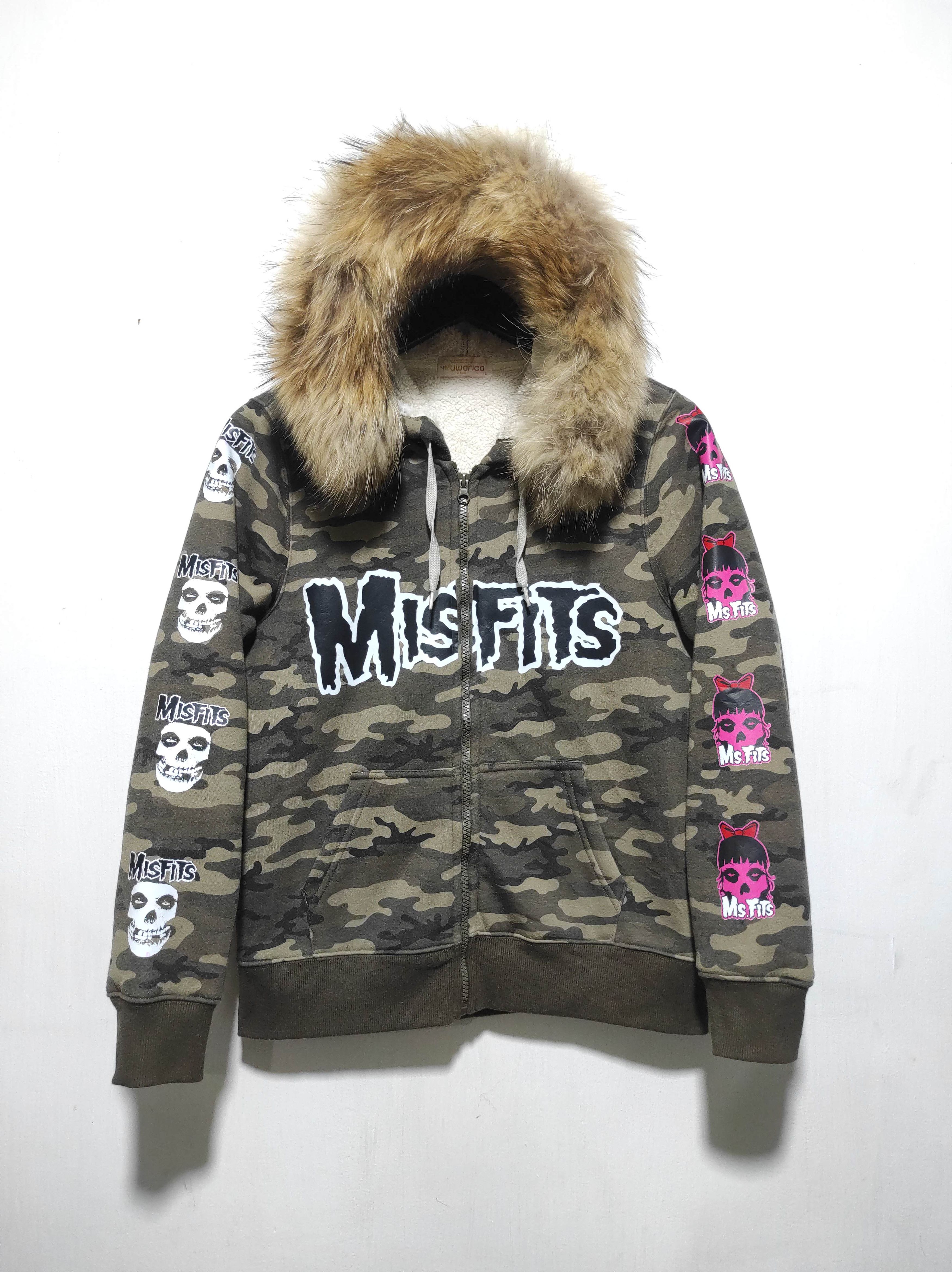 If Six Was Nine Custom Camo Misfits Zip Fur Hoodie i6w9 lgb style Size US S / EU 44-46 / 1 - 4 Thumbnail