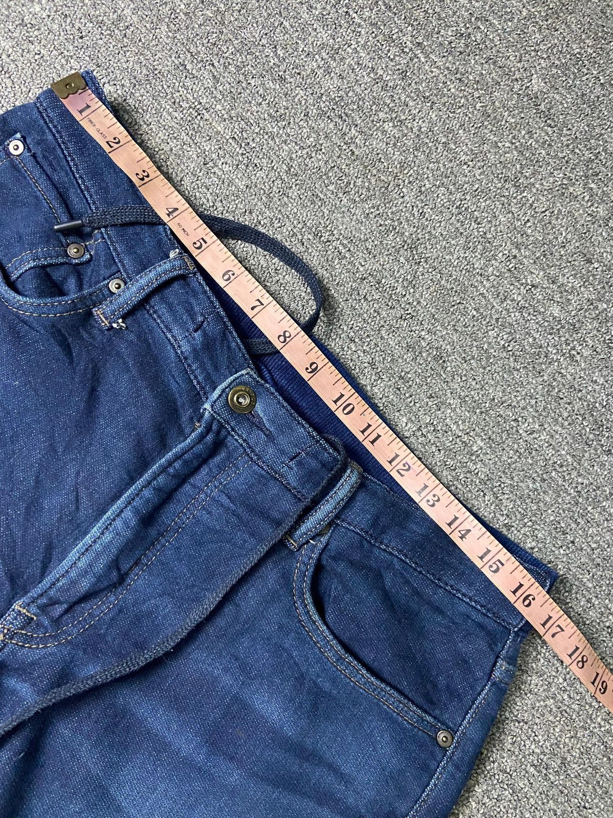 Japanese Brand × Uniqlo × Vintage UNIQLO Brand Ribbed Cotton Denim Jeans (131) Size US 33 - 6 Thumbnail